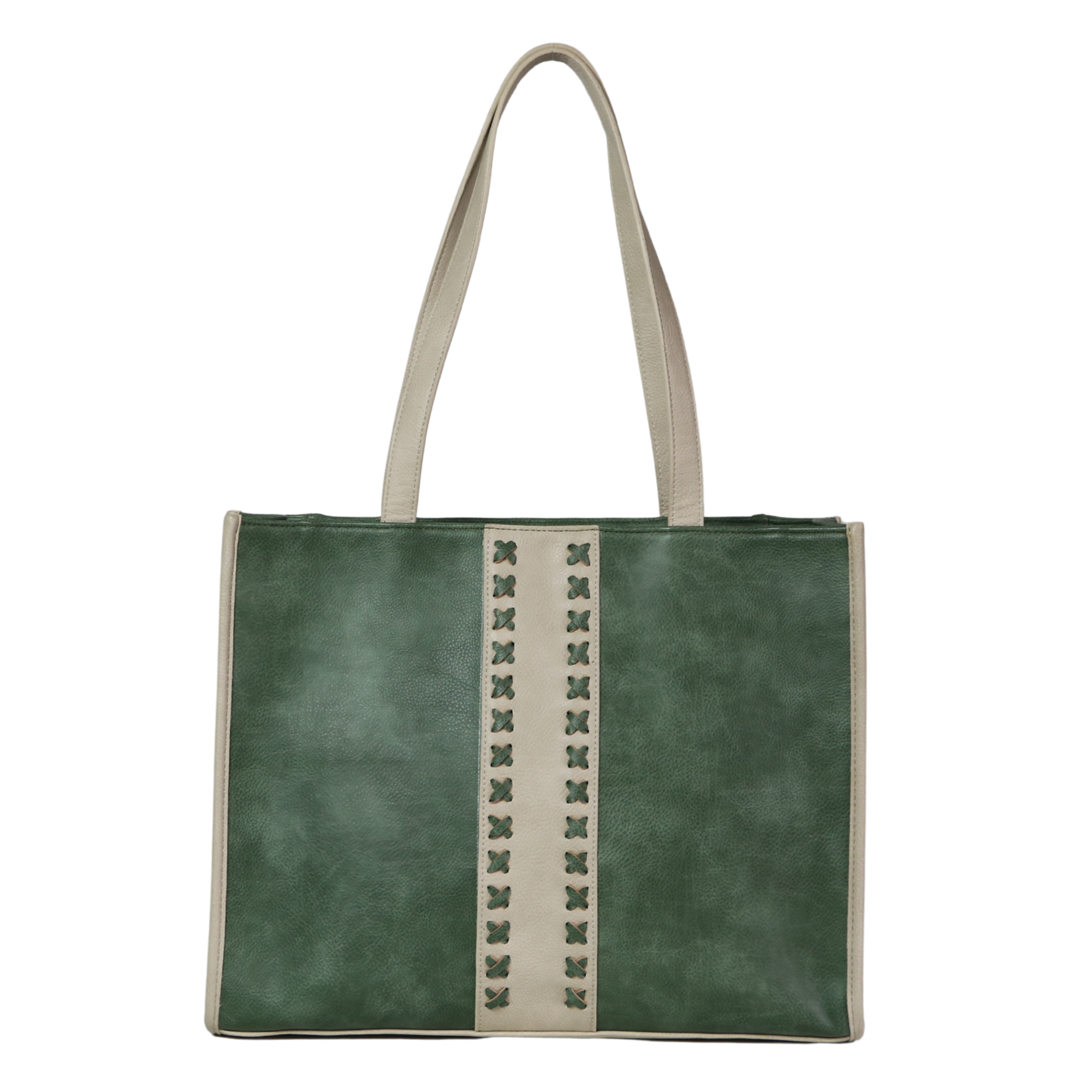 #228 Green Tote Bag (No Concealment Pocket)