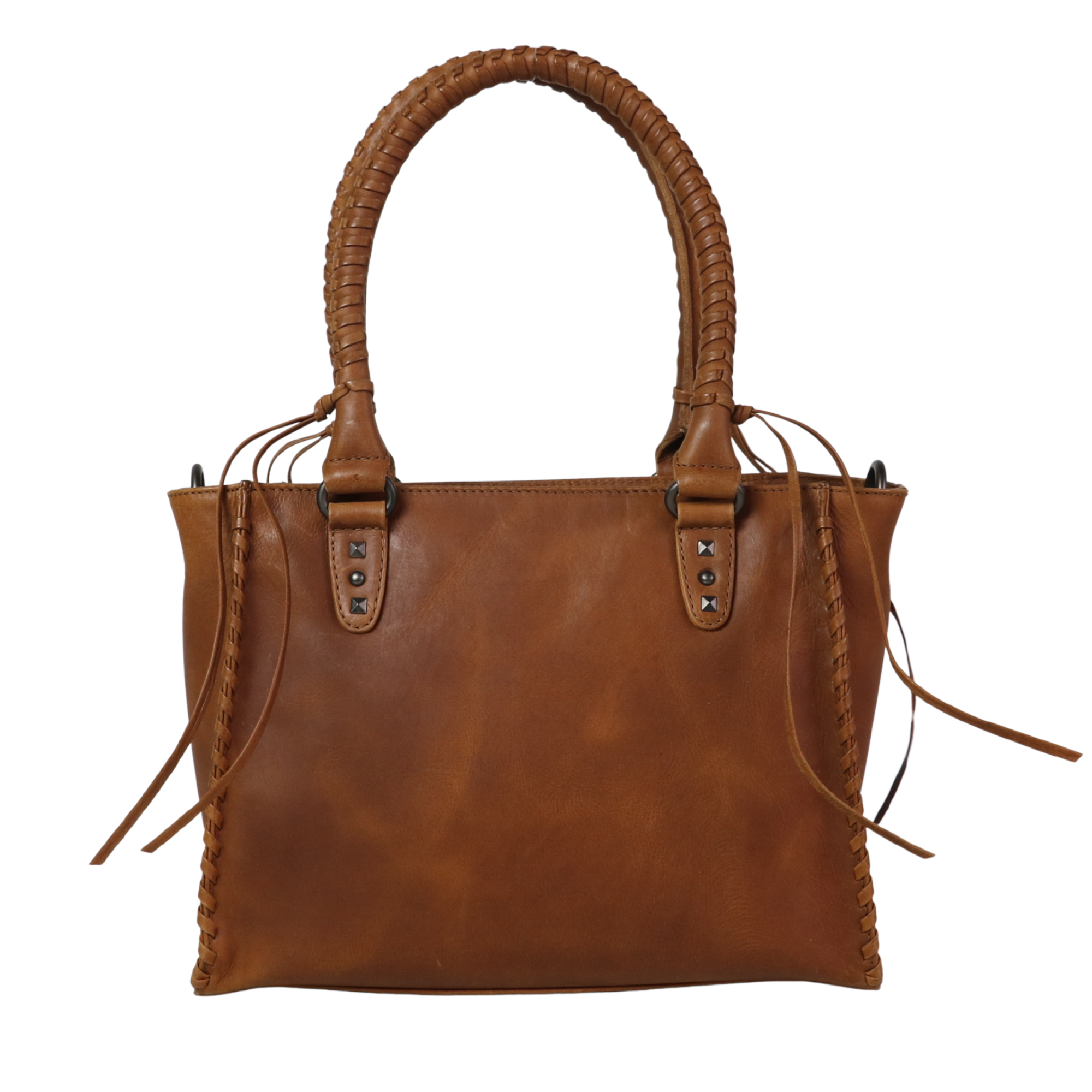 #231 Cognac Western Leather Concealed Carry Satchel