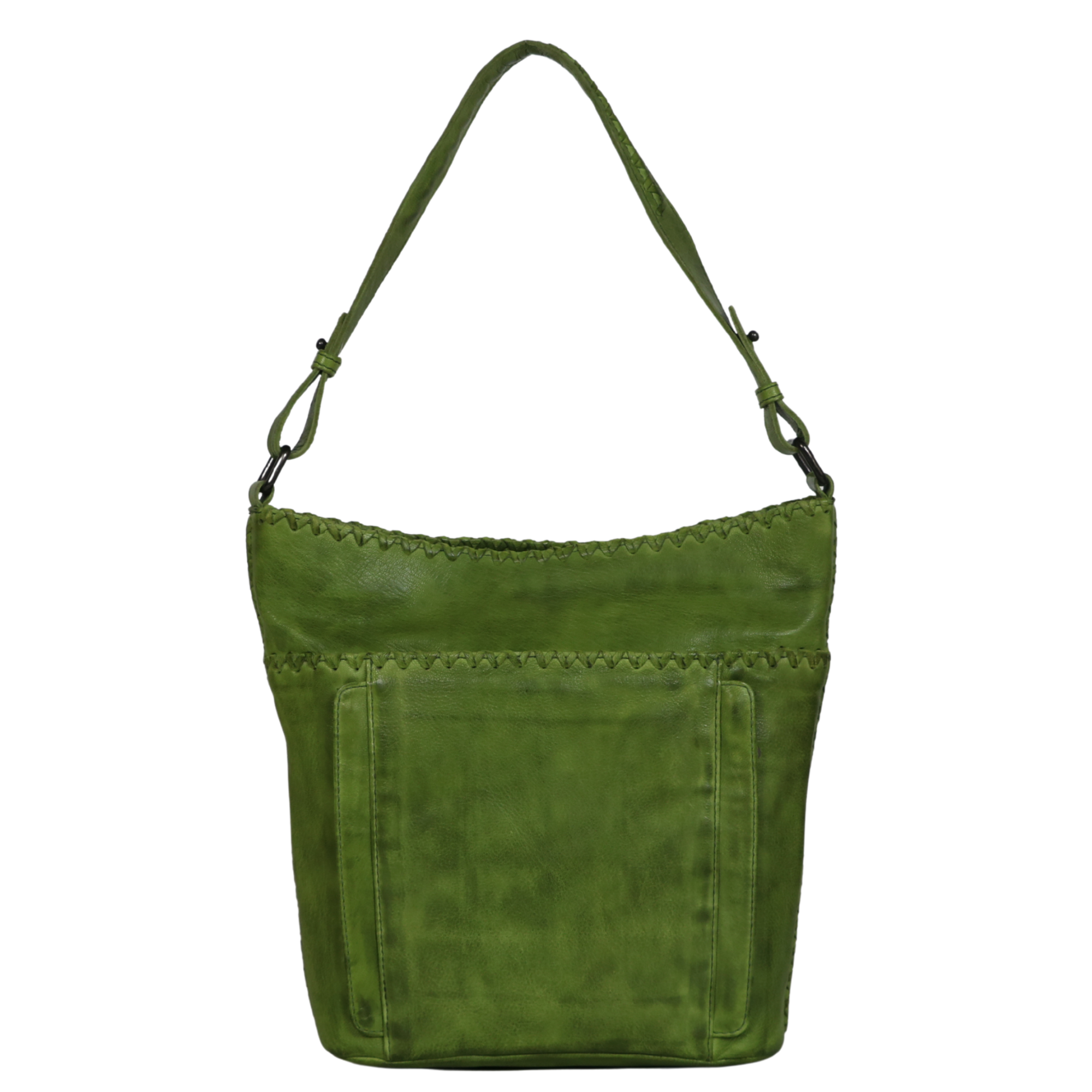 #234 Green Leather Concealed Carry Hobo