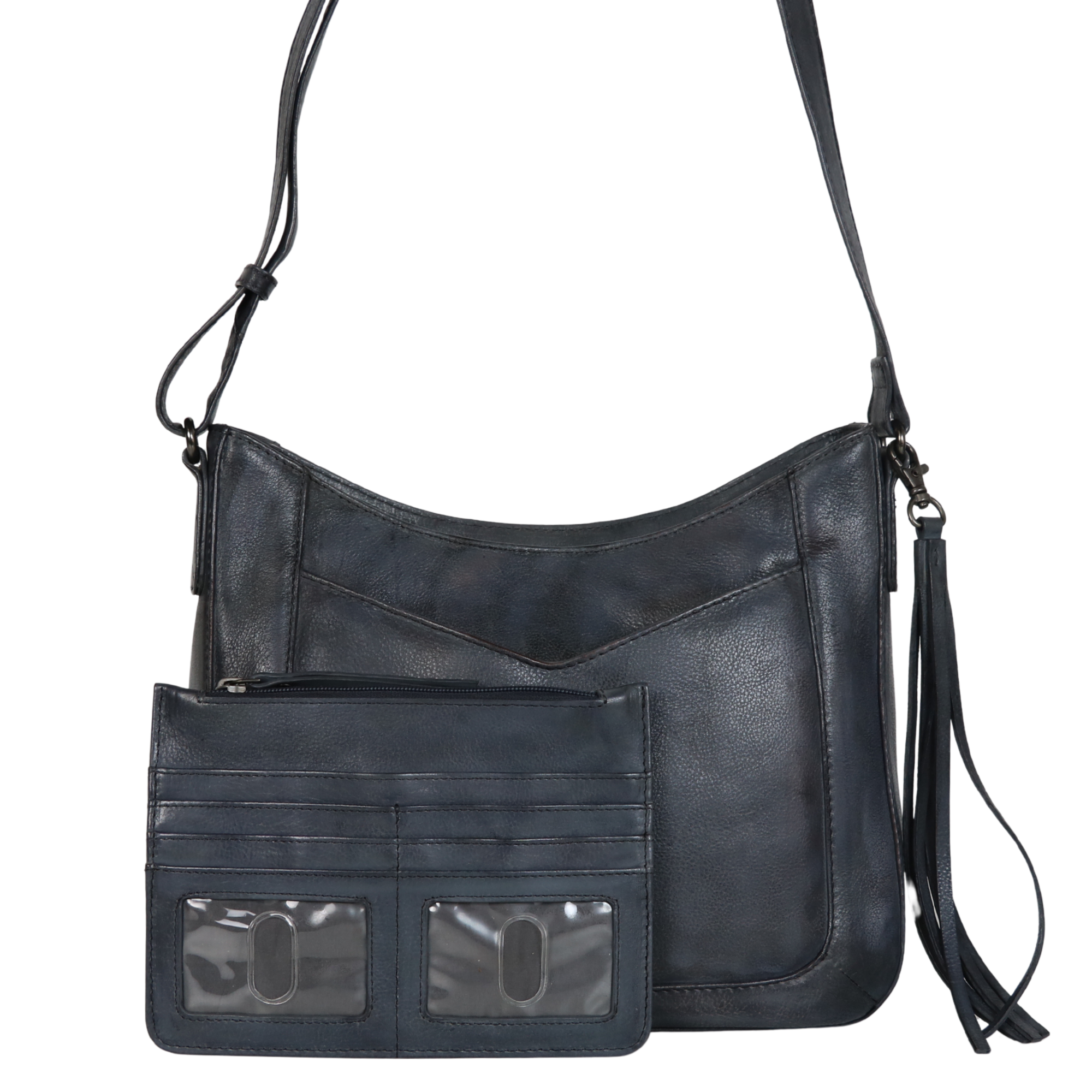 #236 Emery Concealed Carry Leather Crossbody without Locking Zippers