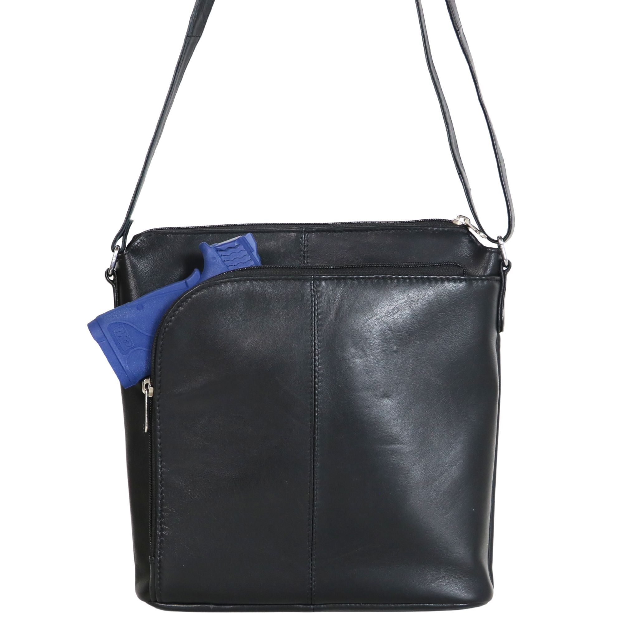 #272 Lambskin Concealed Carry Crossbody with Flap Pocket
