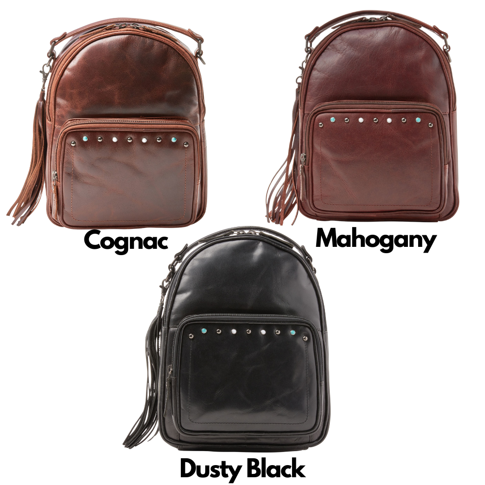 -SALE- Concealed Carry Sawyer Leather Backpack by Lady Conceal