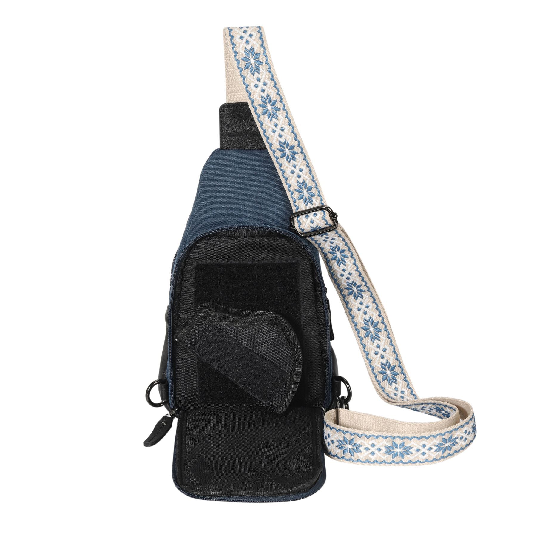 Concealed Carry Indie Canvas Sling by DS Conceal — Unisex CCW Sling Bag with Fast-Access Compartment & Universal Holster