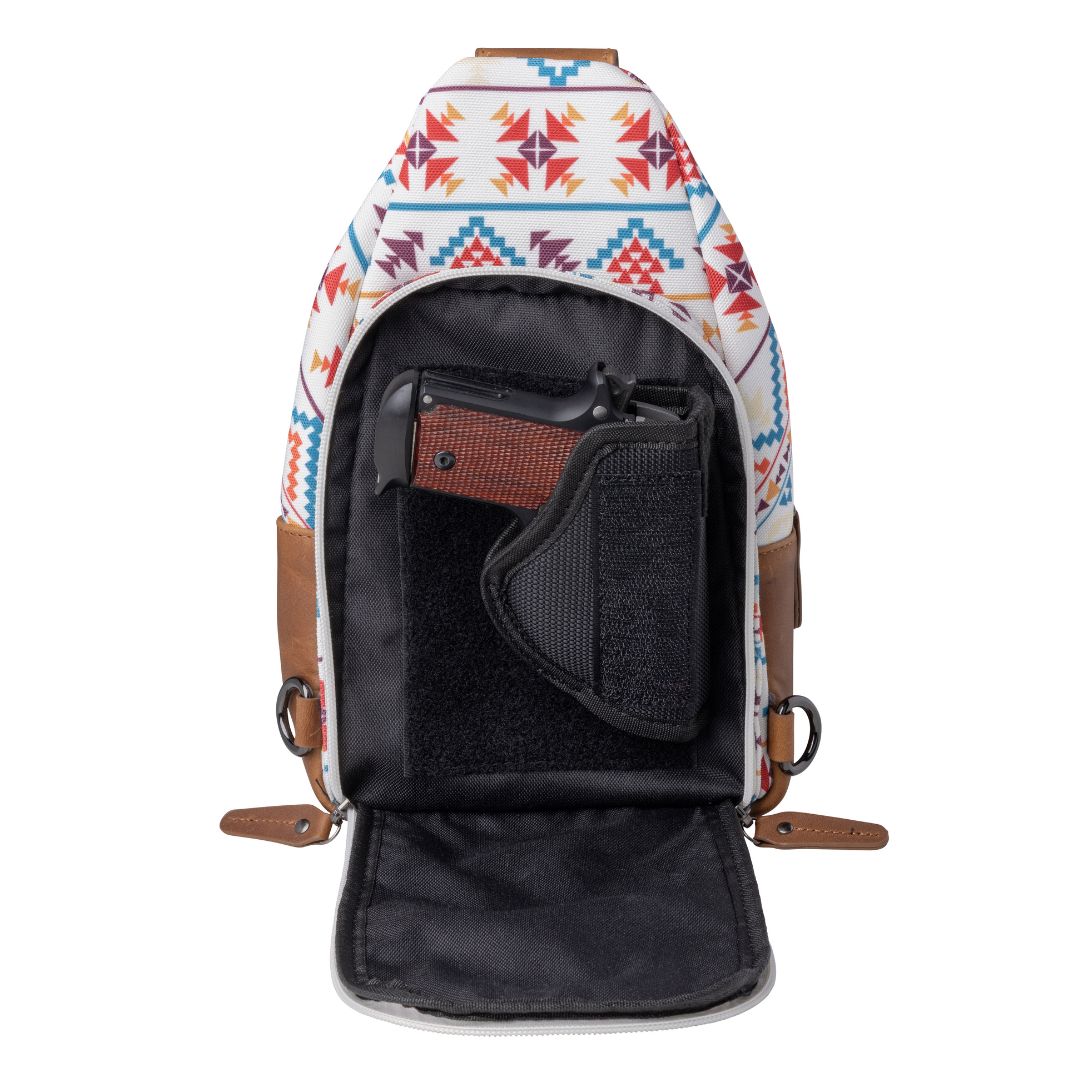 Canvas concealed carry sling, Indie crossbody with tactical edge and adjustable strap for on-the-go security