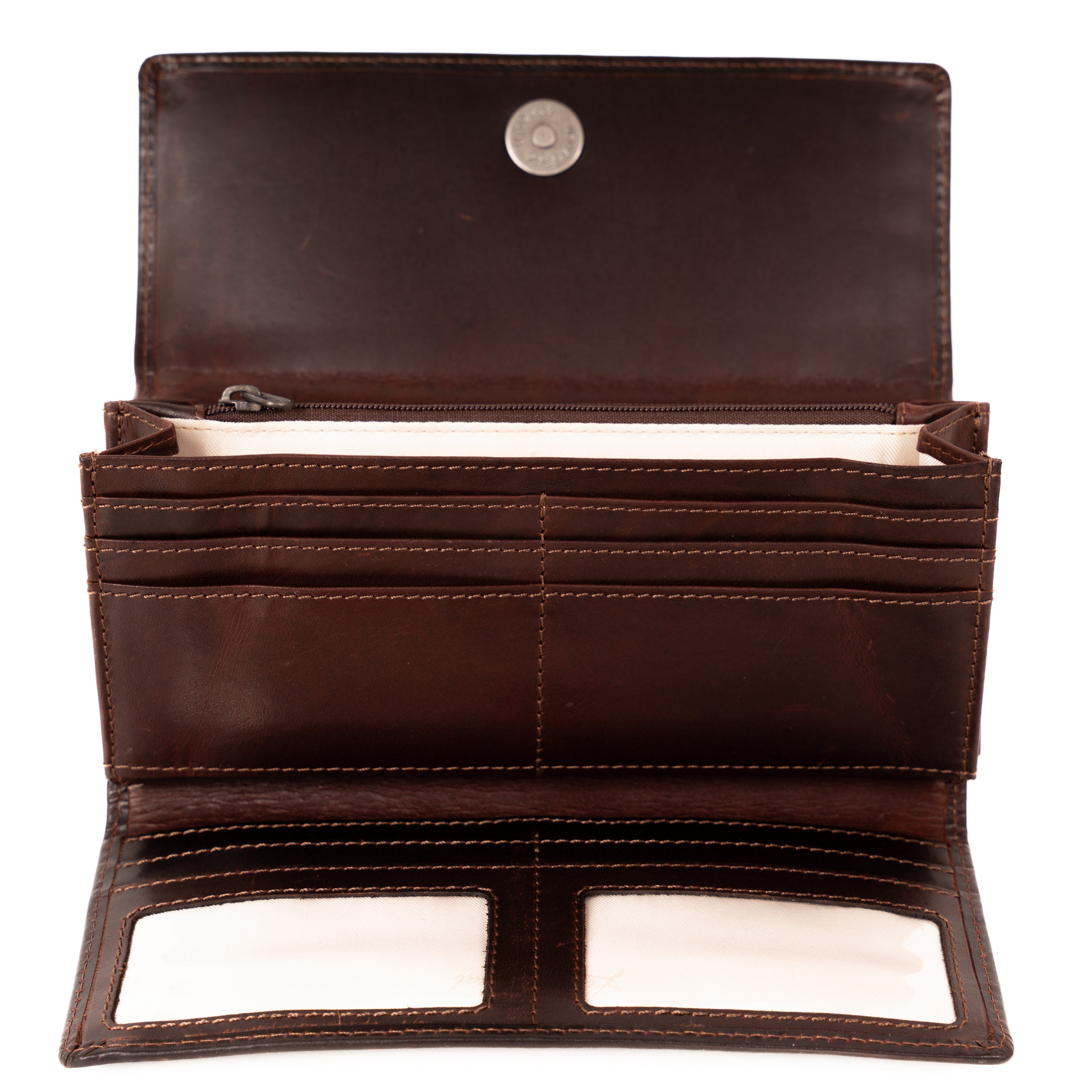 Hope RFID Leather Laced Wallet - Matching Wallet for Conceal Carry Purse - brown leather clutch wallet - leather clutch wallet purse bag - classic leather clutch wallet - gray leather clutch wallet small wallets for women - mini wallet - ladies wallet purse - women wallet sale - best small wallets for women