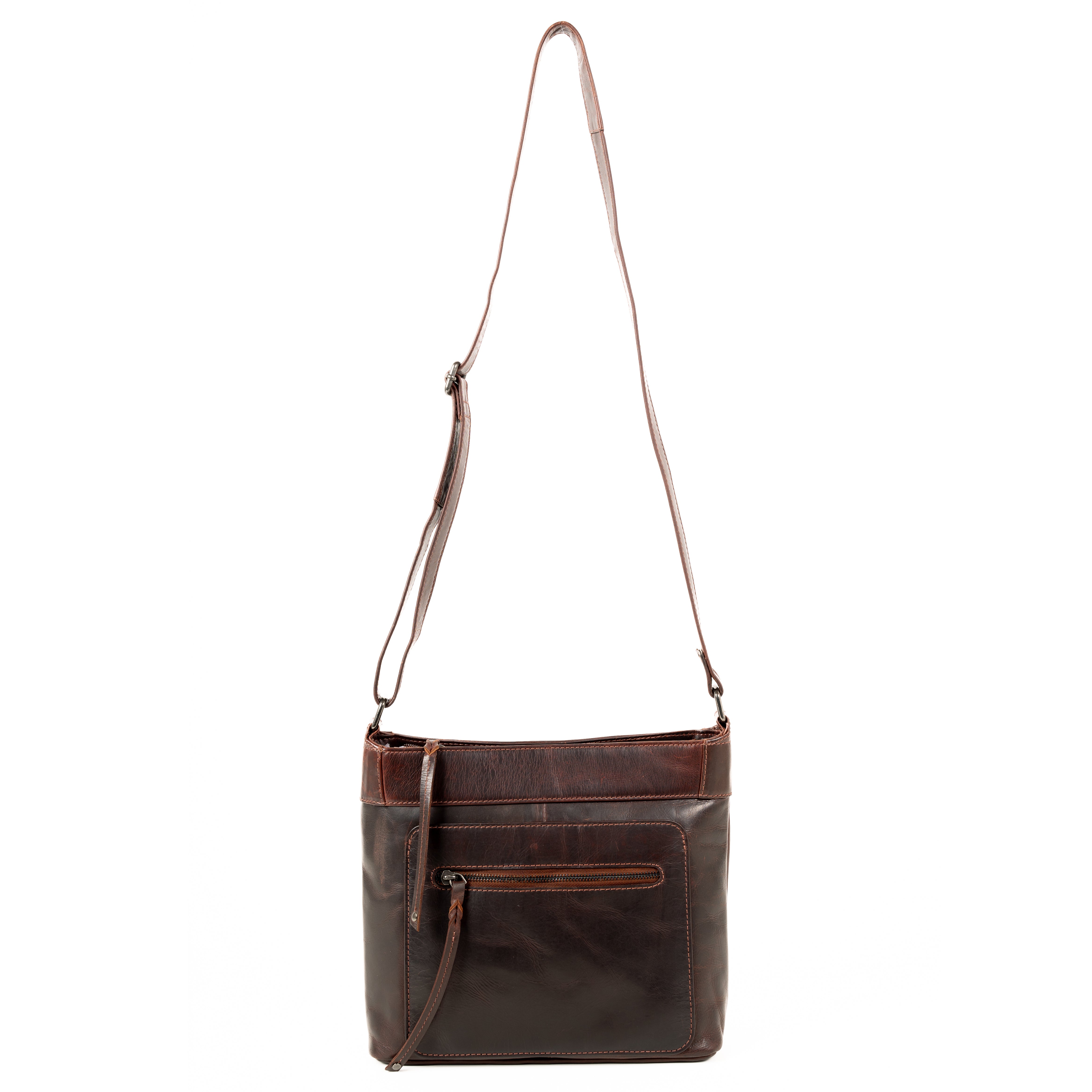 Concealed Carry Delaney Leather Crossbody - Locking Crossbody for Pistol - Designer Concealment Crossbody bag- Discreet Conceal and Carry Crossbody for Women - Designer Leather Crossbody CCW Bag - Locking Conceal and Carry Purse with Universal Holster for Handguns - Best Crossbody for Concealed Carry