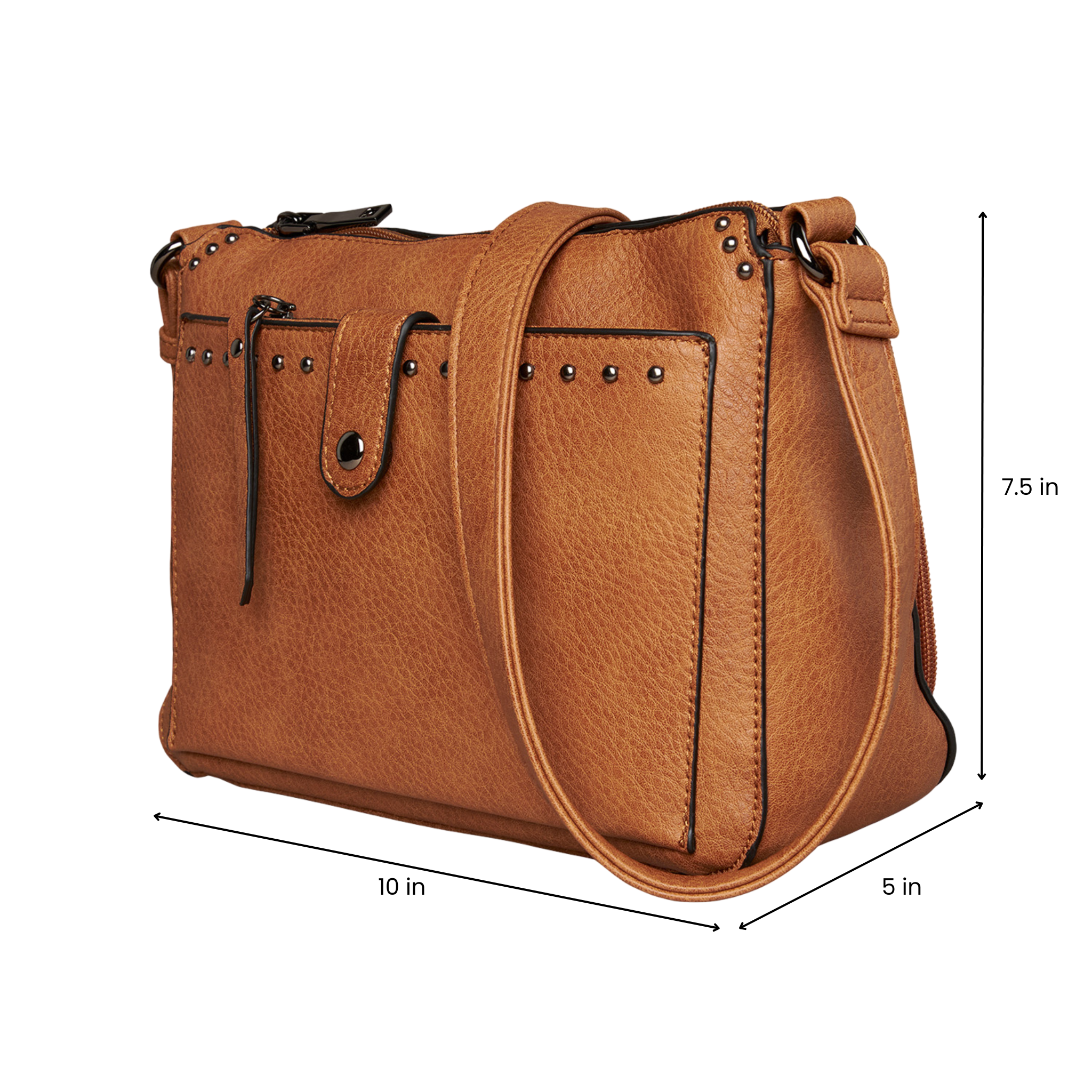 Concealed Carry Kinsley Crossbody Wallet- YKK Locking Zippered Bag - Easy Conceal Carry - CCW Purse for Women - concealed carry Handbag for woman - Crossbody with RFID Slim Wallet - CCW Bag for Pistol - Fast and Easy Draw Bag