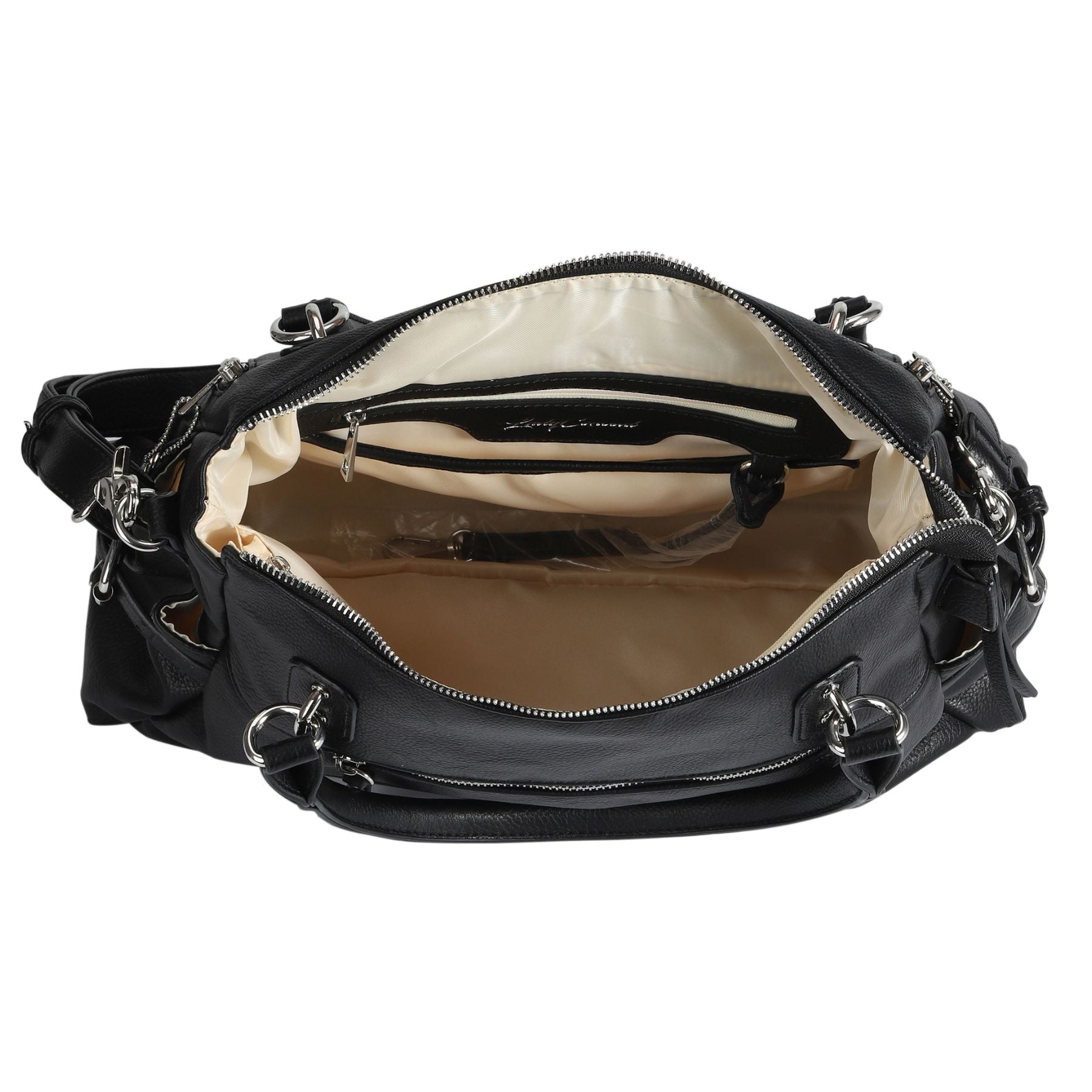 Concealed Carry Jessica Satchel by Lady Conceal — Women's Vegan Leather CCW Purse with Hidden Gun Compartment & YKK Locking Zipper