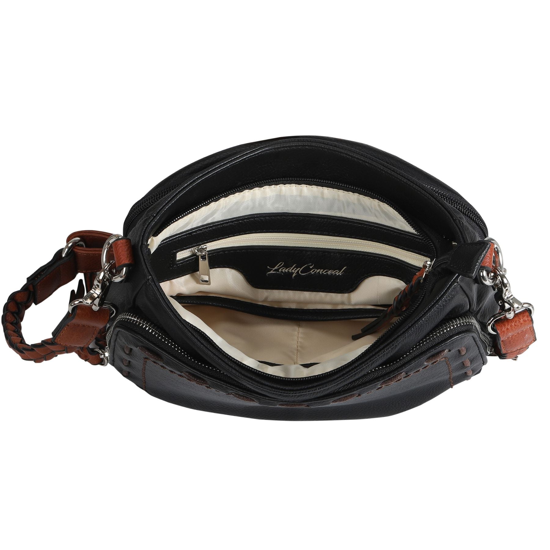 Concealed Carry Skylar Crossbody - Lady Conceal - Concealed Carry Purse - American Gun Handbags - crossbody bag for concealed gun carry - concealed carry gun bags - concealed carry crossbody bag - concealed carry purse crossbody - Gift for gun owners - Locking gun handbags