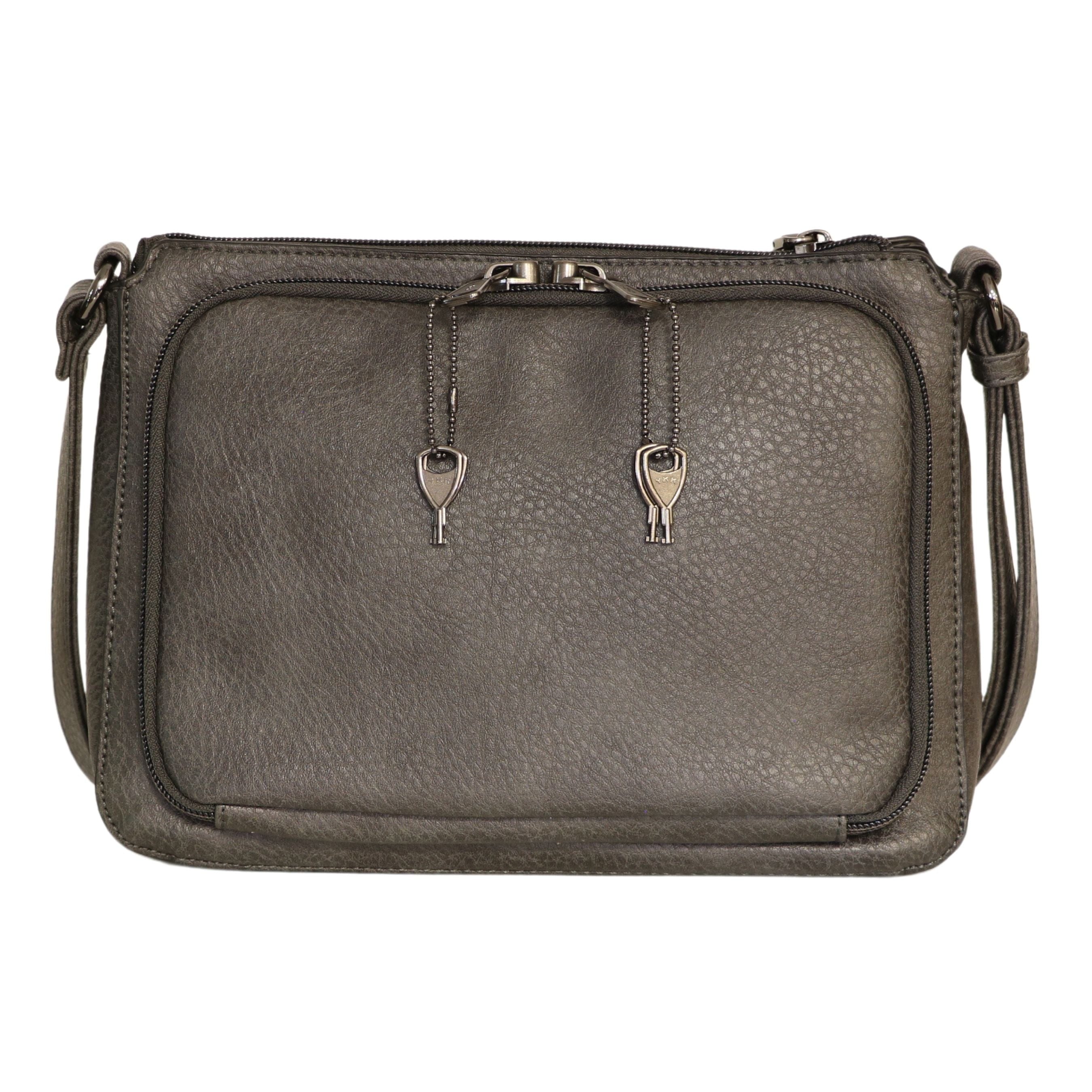 Concealed Carry Kinsley Crossbody Wallet- YKK Locking Zippered Bag - Easy Conceal Carry - CCW Purse for Women - concealed carry Handbag for woman - Crossbody with RFID Slim Wallet - CCW Bag for Pistol - Fast and Easy Draw Bag