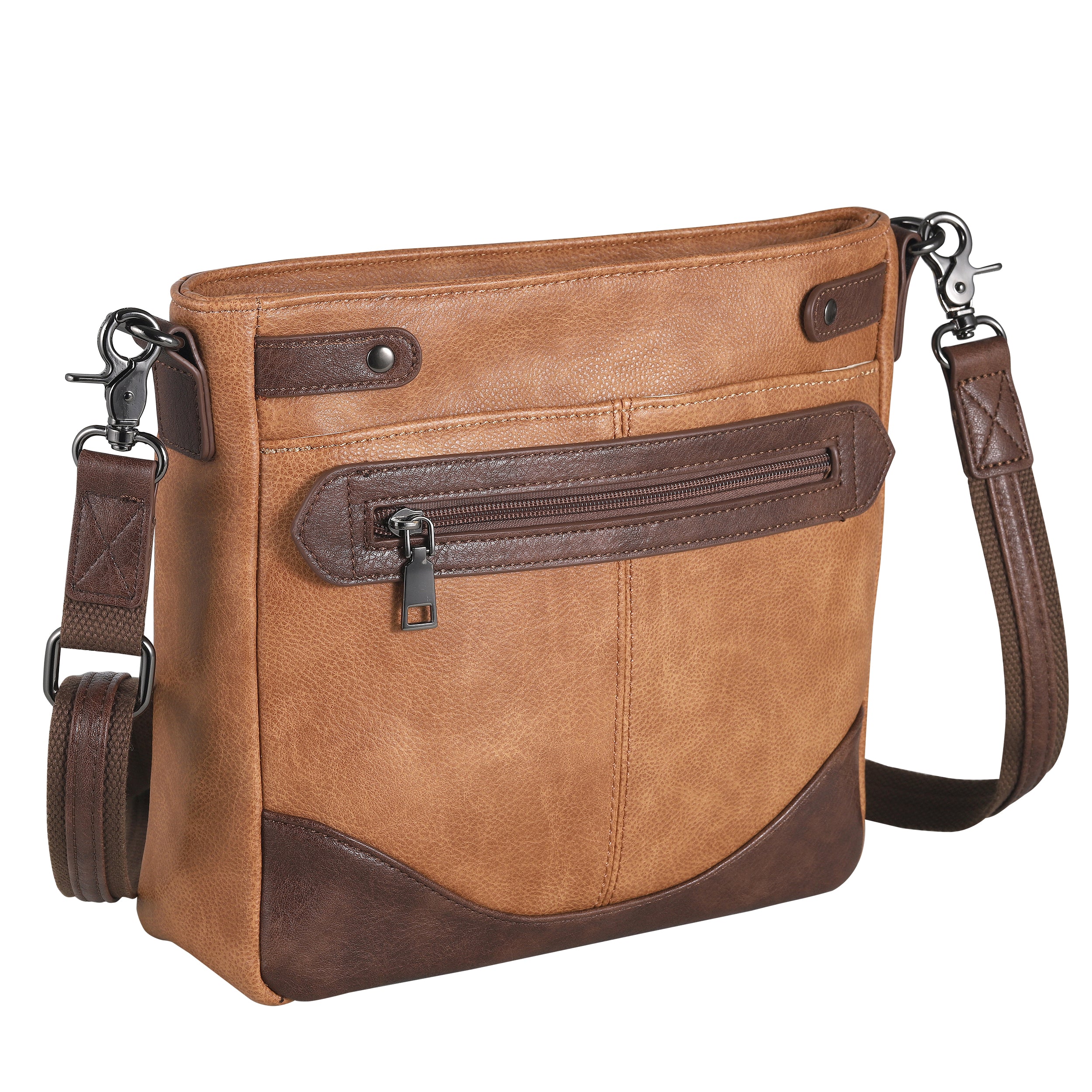 Popular Conceal Carry brand Addison Crossbody concealed carry bag by Lady Conceal with universal holster included
