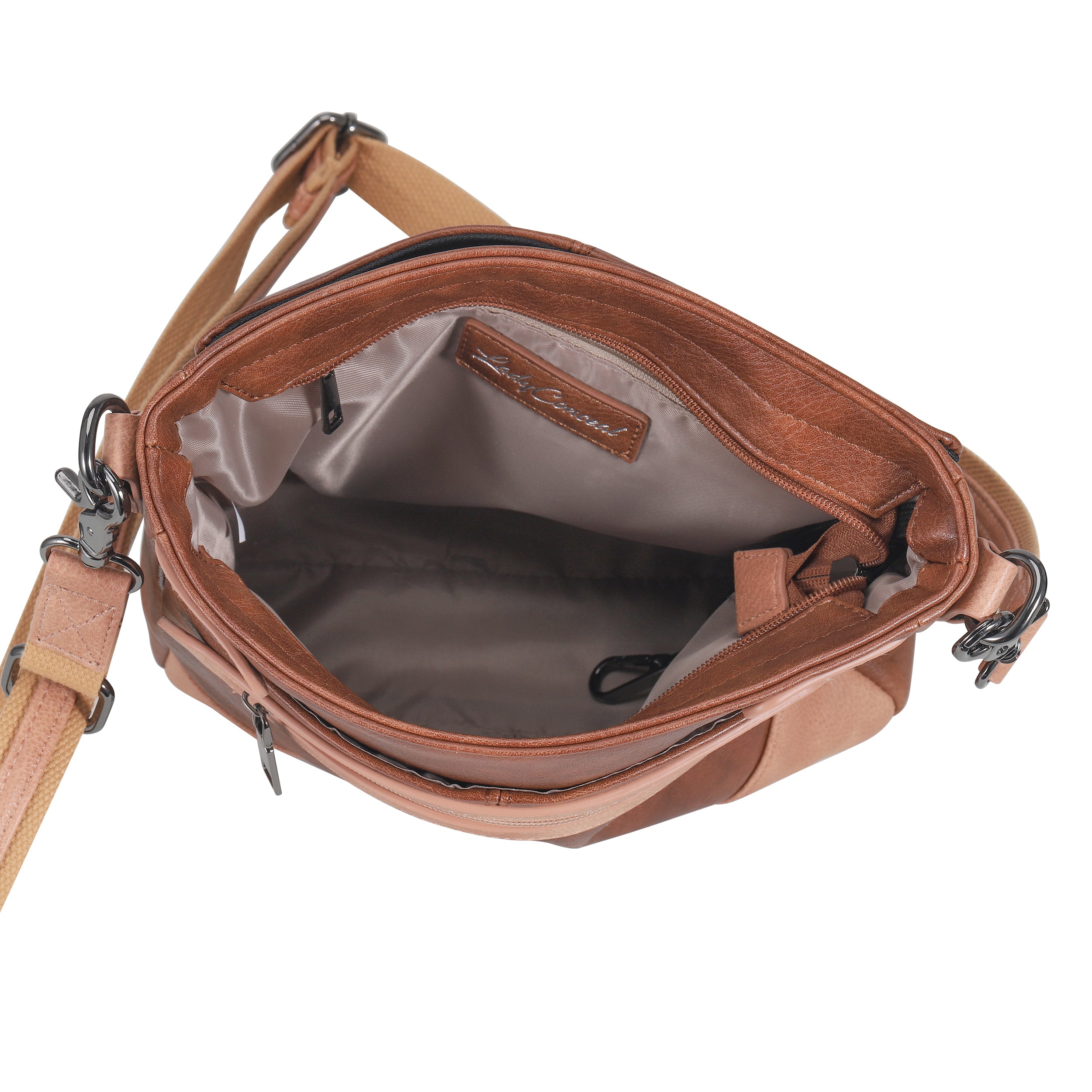 Gifts for gun owners concealed carry Addison Crossbody bag by Lady Conceal