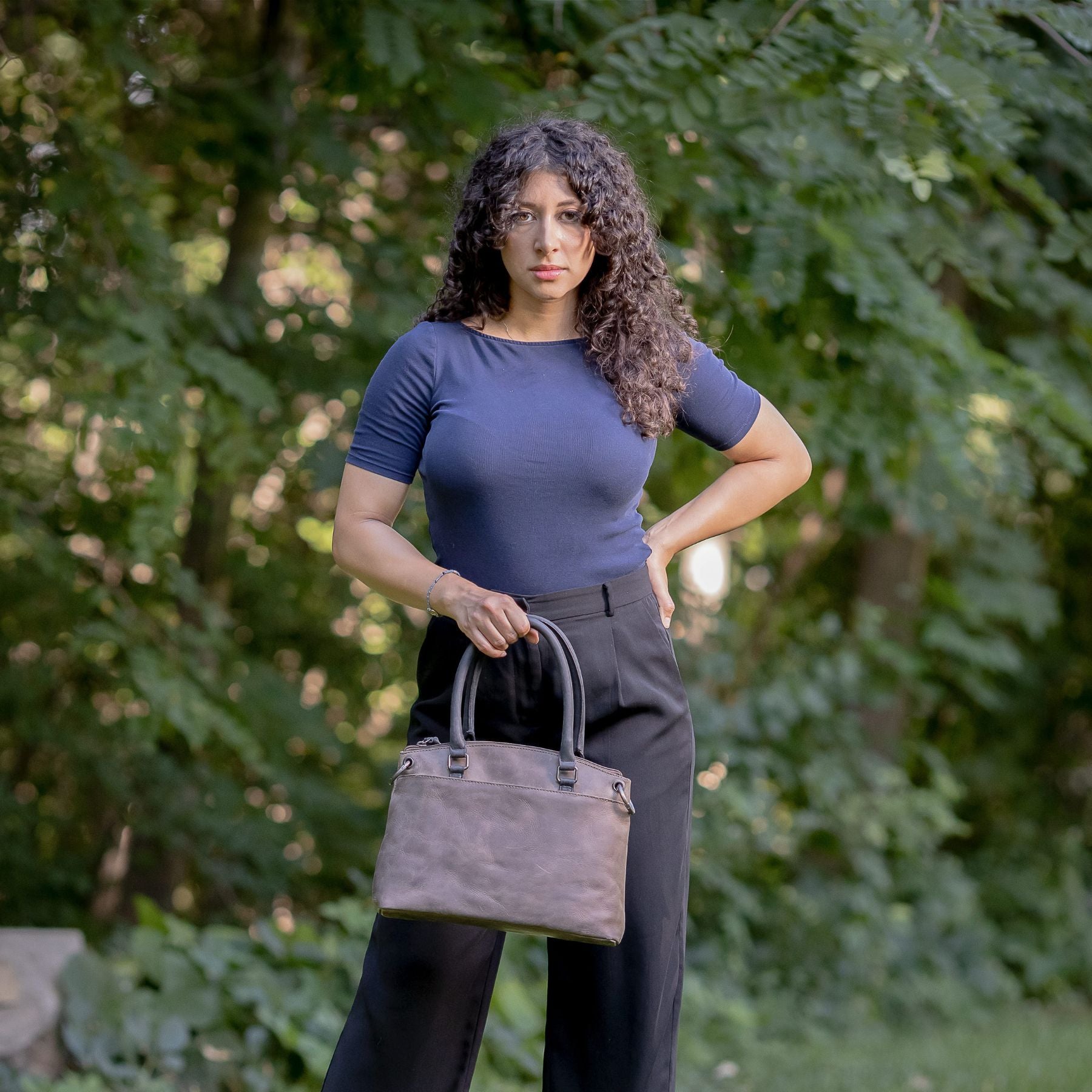 Concealed Carry Whitely Leather Satchel - YKK Locking Zippers - Universal Holster Bag - Luxurious Designer CCW Bag - Leather Gun and Pistol Purse - Concealed Carry Purse - designer purses - black designer purse - designer purse brands - designer backpack purse - designer purse sale - womens designer purse sale - woman designer purse - designer purses for women