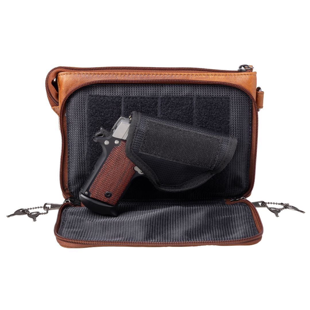 Natasha Concealed Carry Cognac Mahogany