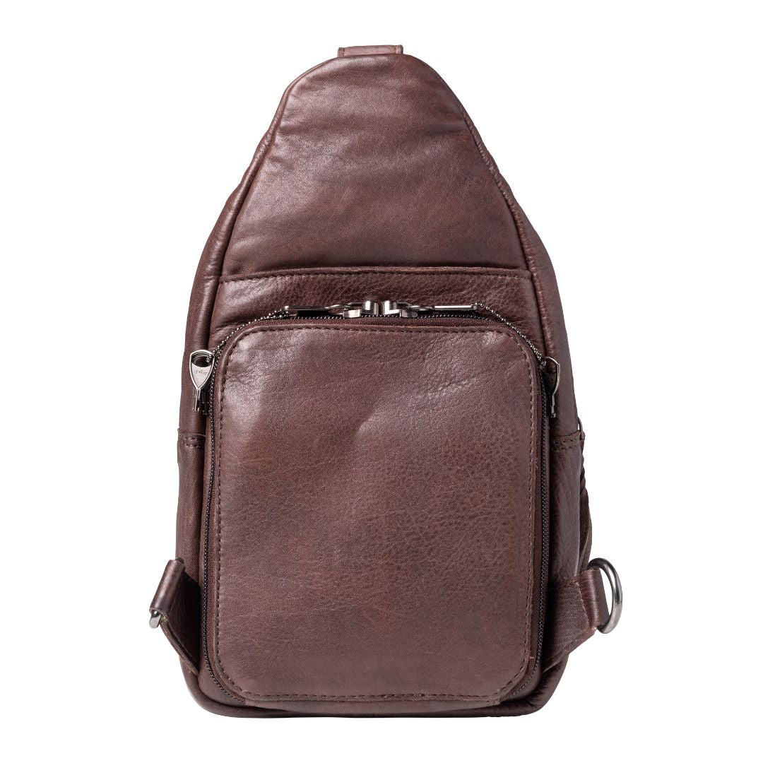 Taylor Concealed Carry Sling Dark Brown