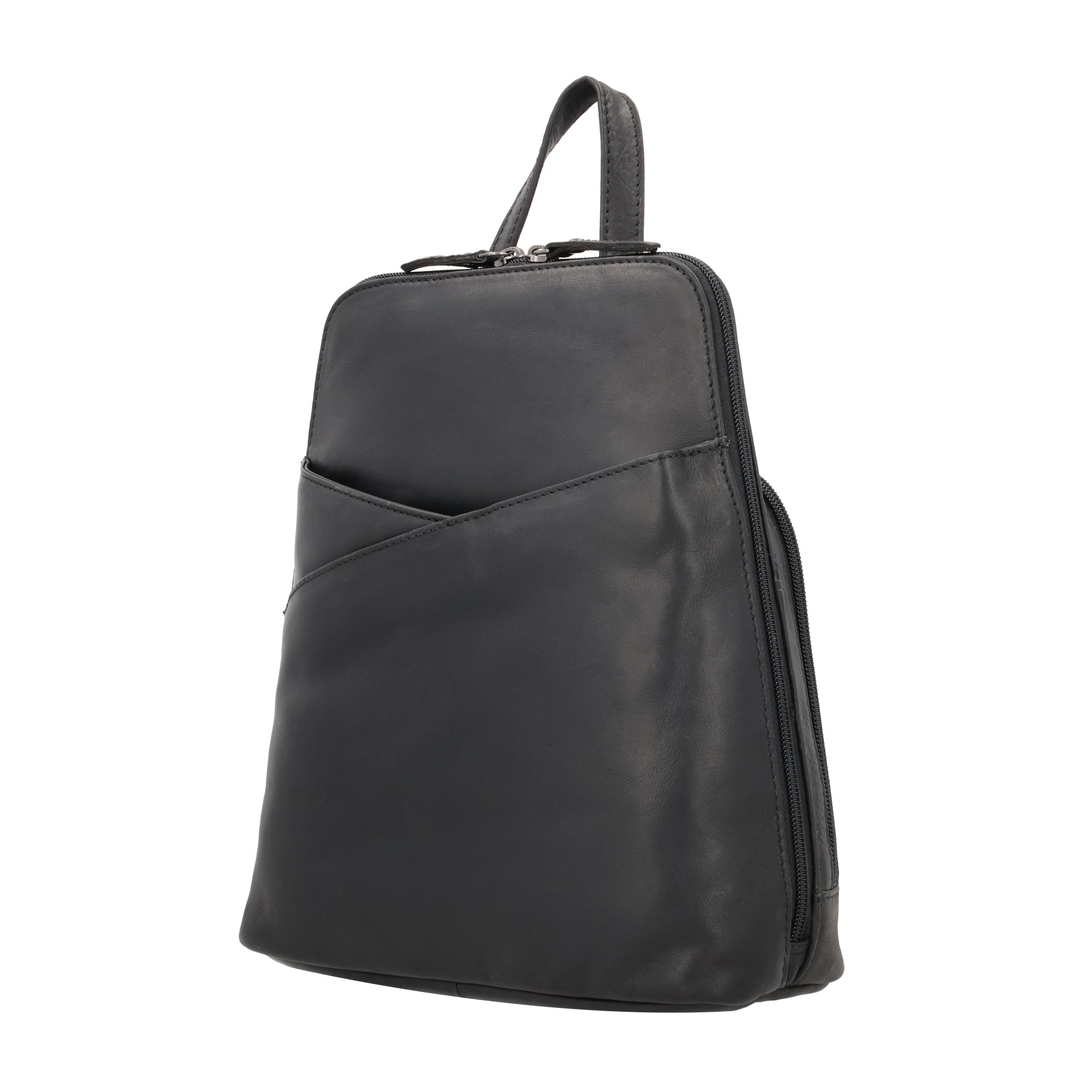 Lady Conceal Leather Backpack - Concealed Carry Jayden Backpack - Self Defense Bag - Locking Gun Bag for Outdoors - CCW Bags for Firearms - Universal Holster Backpack