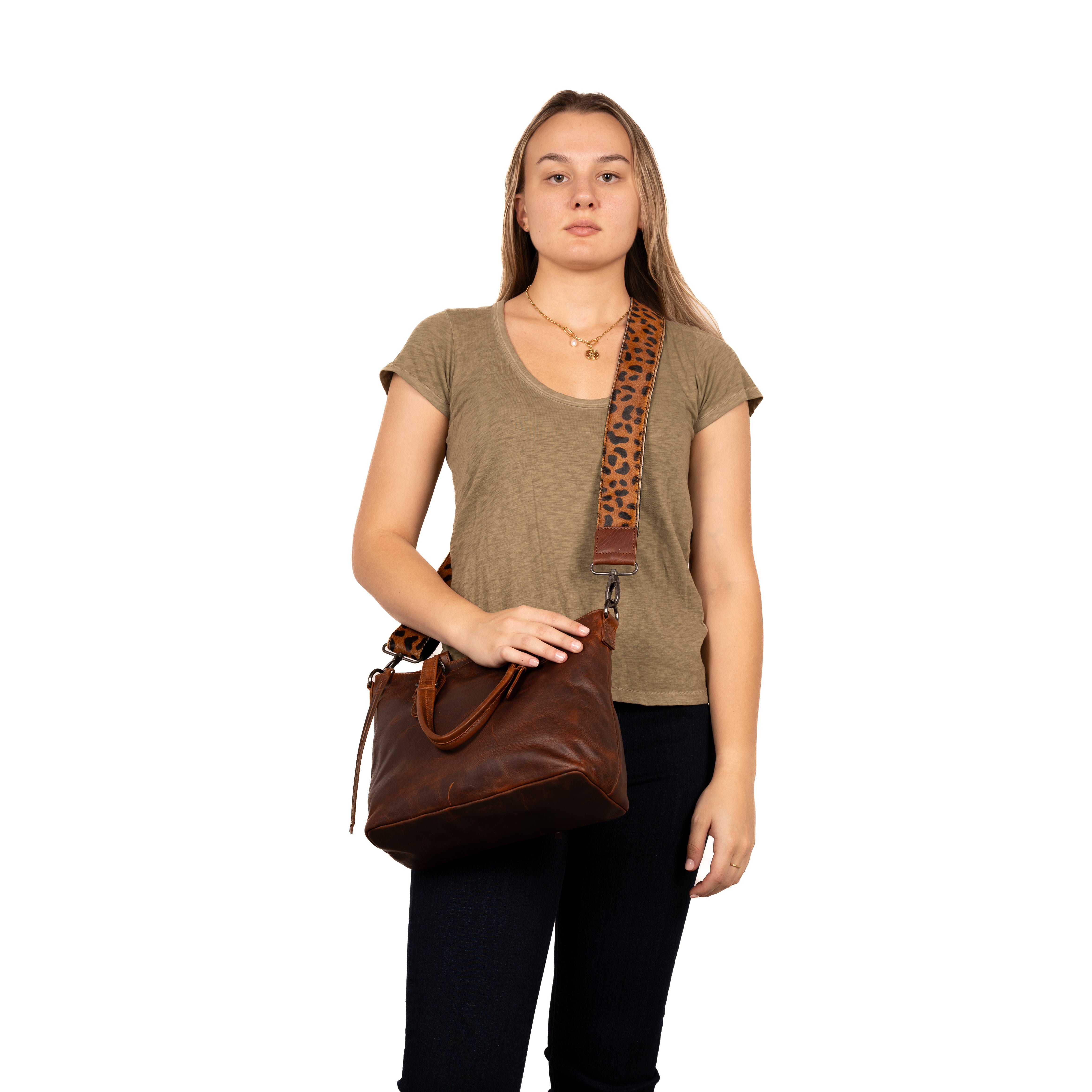 -SALE- Genuine Cowhide Hair-on Crossbody Strap by Lady Conceal
