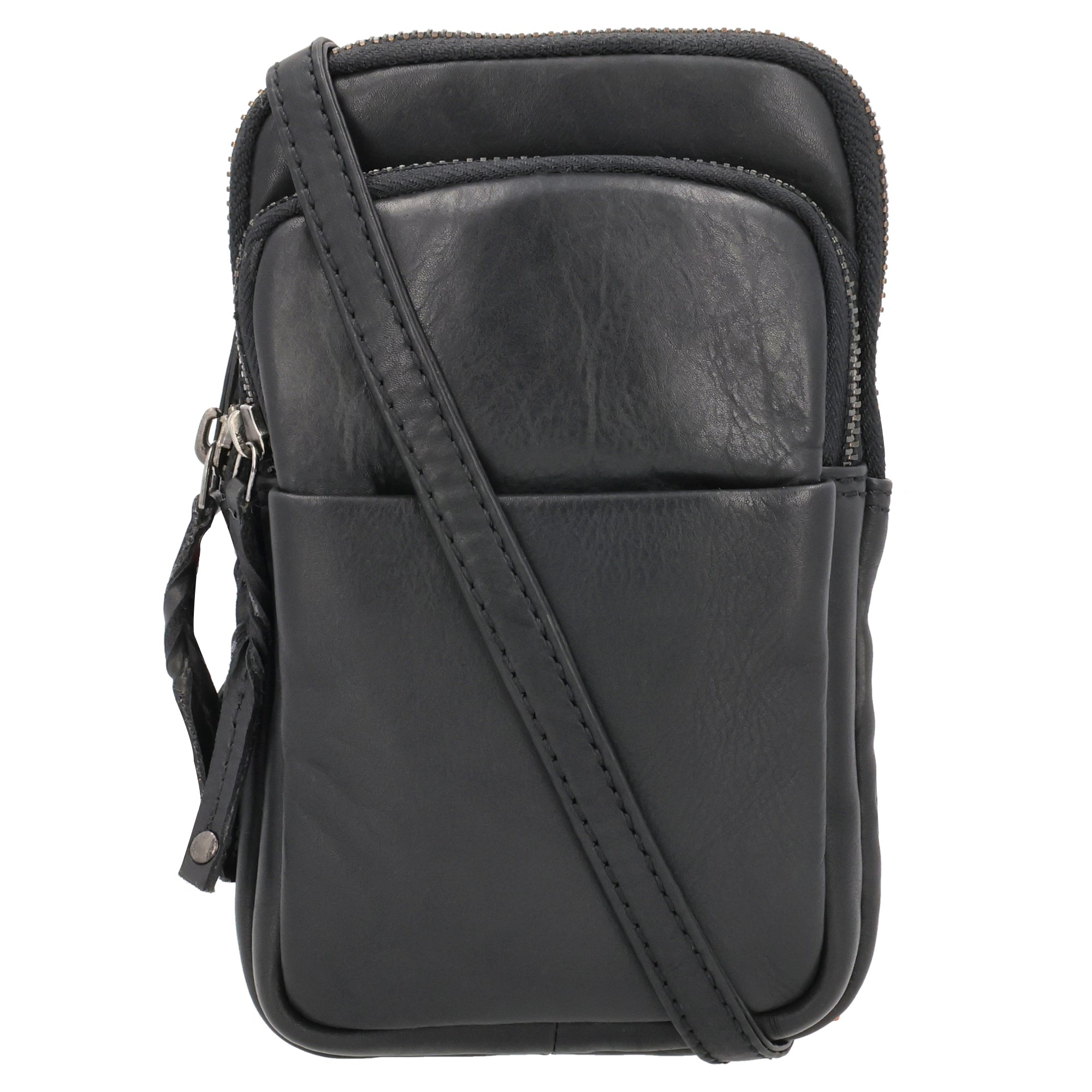 Shay Leather RFID Crossbody by Lady Conceal for Tasers and Pepper Spray - Bag for Self Defense - Women Pepper Spray _ Leather Conceal Bag - Tactical Accessories for Women