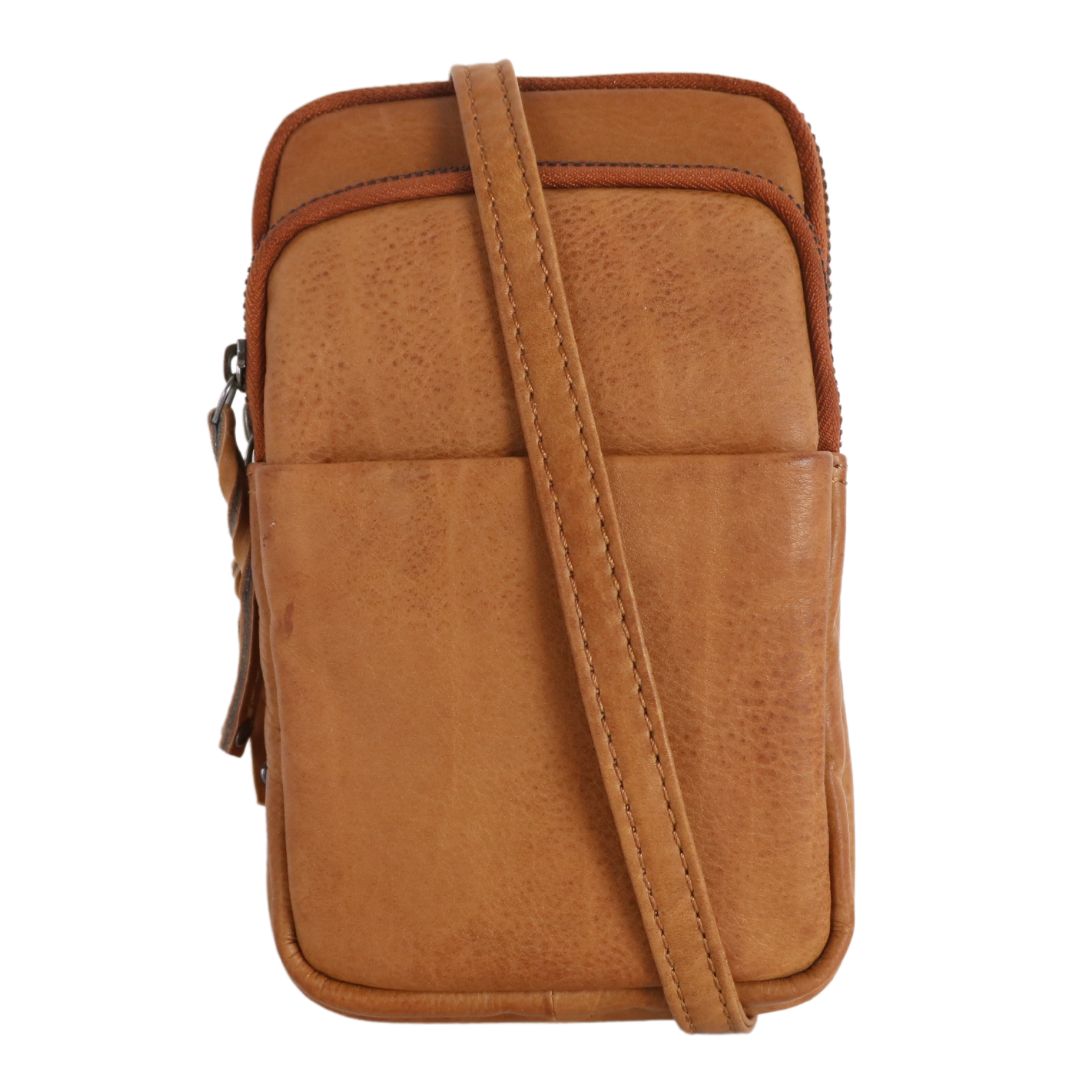 Shay Leather RFID Crossbody by Lady Conceal for Tasers and Pepper Spray - Bag for Self Defense - Women Pepper Spray _ Leather Conceal Bag - Tactical Accessories for Women