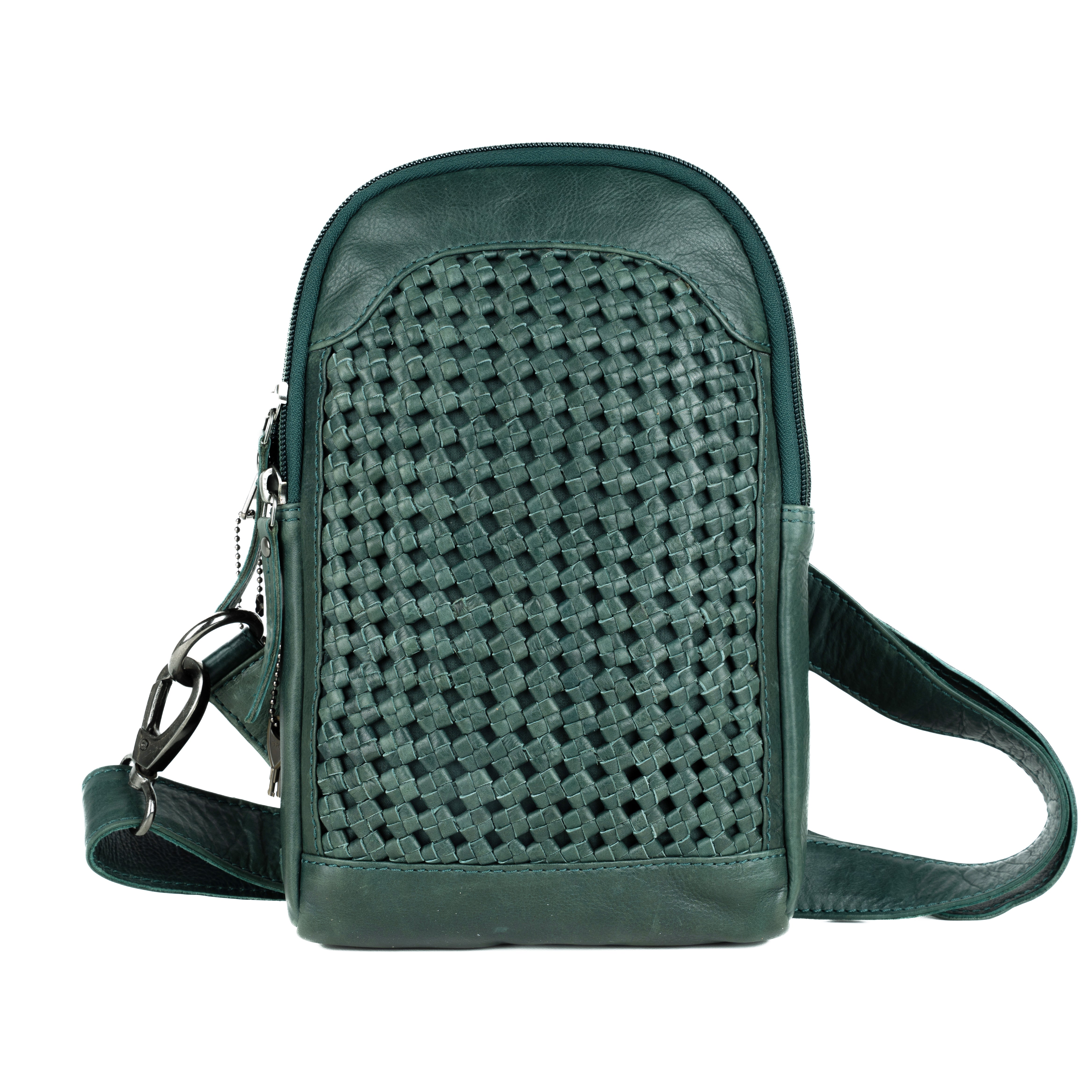 Concealed Carry Bristol Sling Leather Backpack - Lady Conceal - KK Locking Zippers and Universal Holsters for Gun - Backpack for Conceal Carry - best gun carry backpack - Pistol and Firearm Bag - women's Concealed Carry Backpack - premium leather backpack - sling for concealed carry - concealed carry purses
