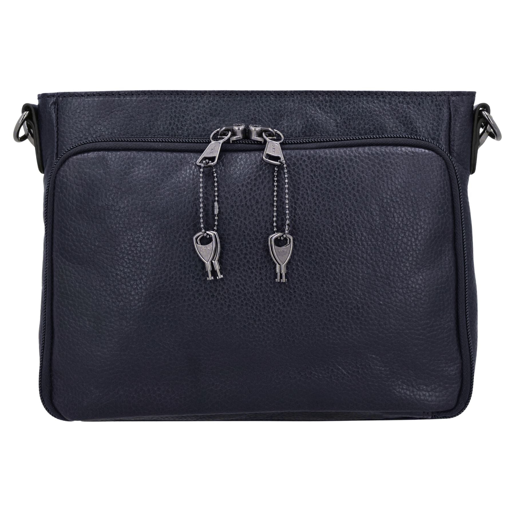 Concealed Carry Zoe Leather Crossbody by Lady Conceal with Locking Zippers - Firearm Bags for Women - Crossbody CCW Bag - Fast Draw Bag - YKK Locking Zipper Bag - Universal Holster