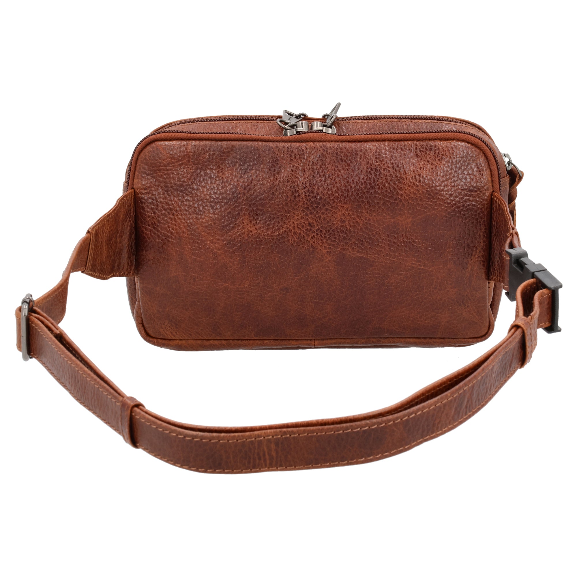 Concealed Carry Laney Buffalo Belt Bag by Lady Conceal - Firearm Belt Bag for Women and Men -Tactical Leather Pistol Crossbody - Anti Theft Locking Bag with Universal Holster - Handgun Leather CCW Velcro