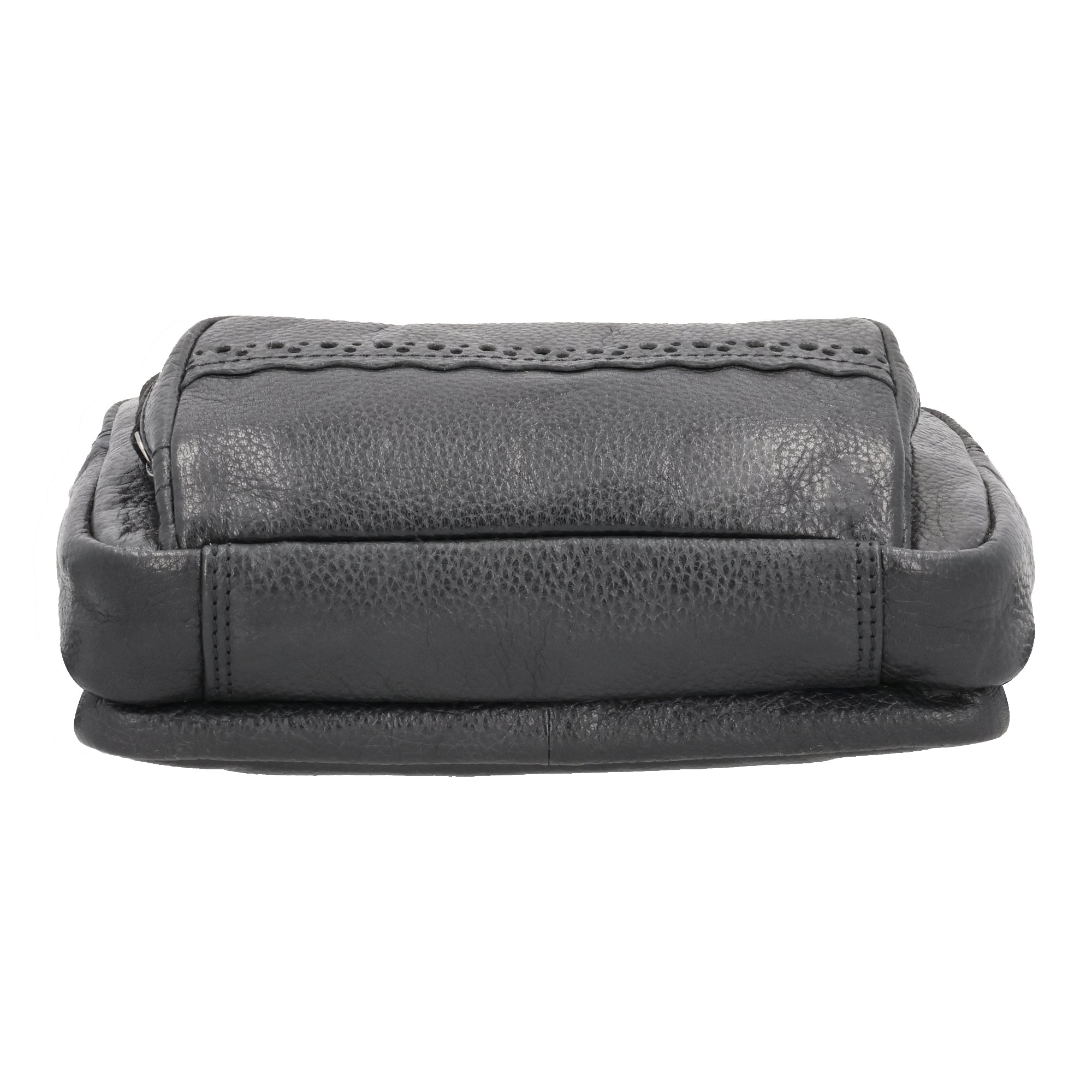 Concealed Carry Laney Buffalo Belt Bag by Lady Conceal - Firearm Belt Bag for Women and Men -Tactical Leather Pistol Crossbody - Anti Theft Locking Bag with Universal Holster - Handgun Leather CCW Velcro