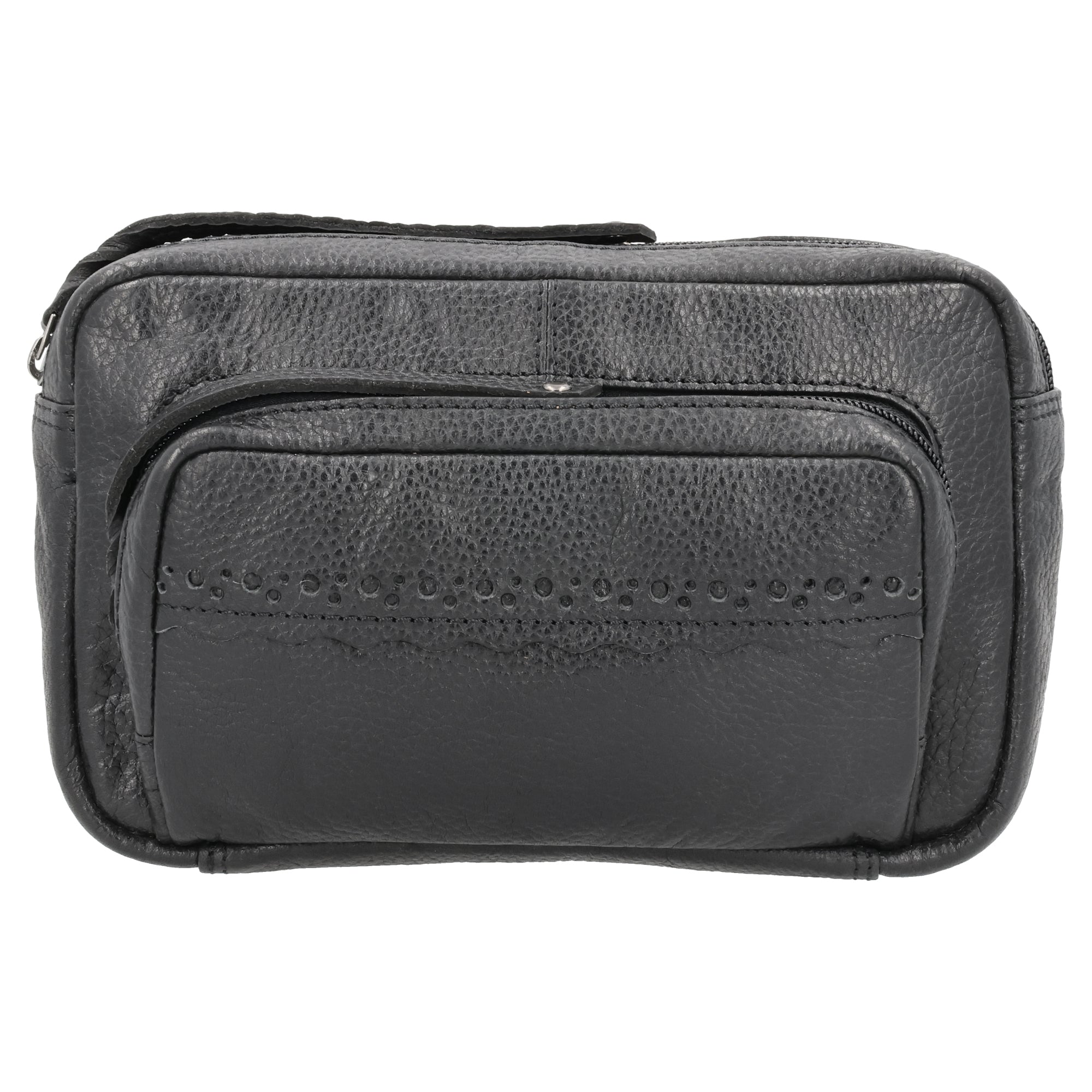 Concealed Carry Laney Buffalo Belt Bag by Lady Conceal - Firearm Belt Bag for Women and Men -Tactical Leather Pistol Crossbody - Anti Theft Locking Bag with Universal Holster - Handgun Leather CCW Velcro