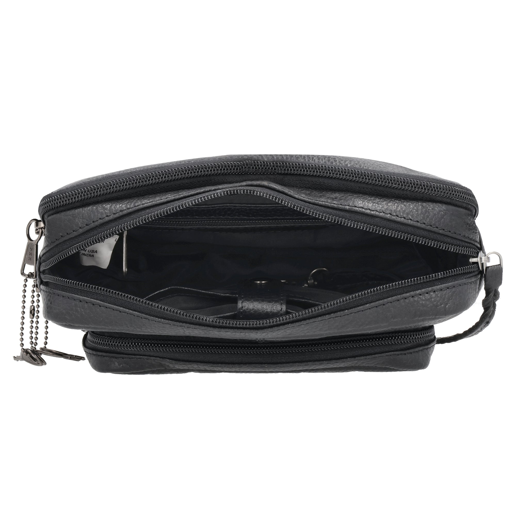 Concealed Carry Laney Buffalo Belt Bag by Lady Conceal - Firearm Belt Bag for Women and Men -Tactical Leather Pistol Crossbody - Anti Theft Locking Bag with Universal Holster - Handgun Leather CCW Velcro