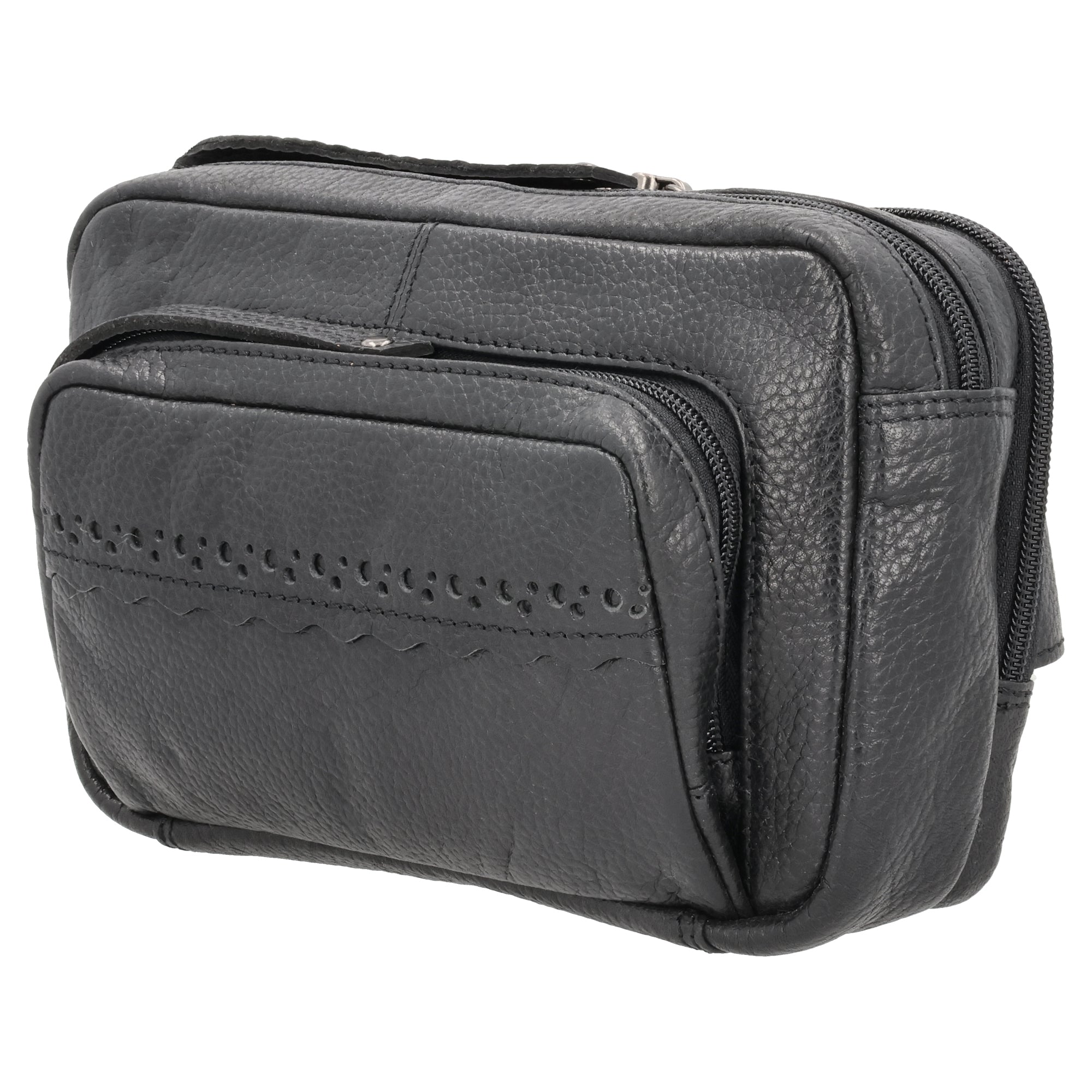 Concealed Carry Laney Buffalo Belt Bag by Lady Conceal - Firearm Belt Bag for Women and Men -Tactical Leather Pistol Crossbody - Anti Theft Locking Bag with Universal Holster - Handgun Leather CCW Velcro