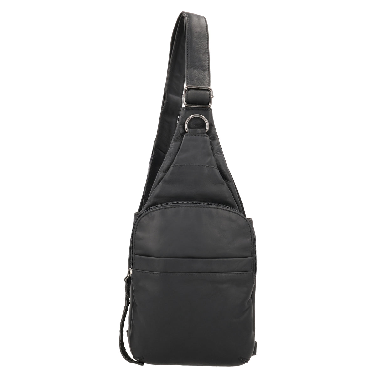 Concealed Carry Unisex Dakota Leather Sling by Lady Conceal - Magnetic Firearm Bag - Fast Draw CCW bag - Universal Holster Pistol Sling - Unisex Gun Leather Backpack