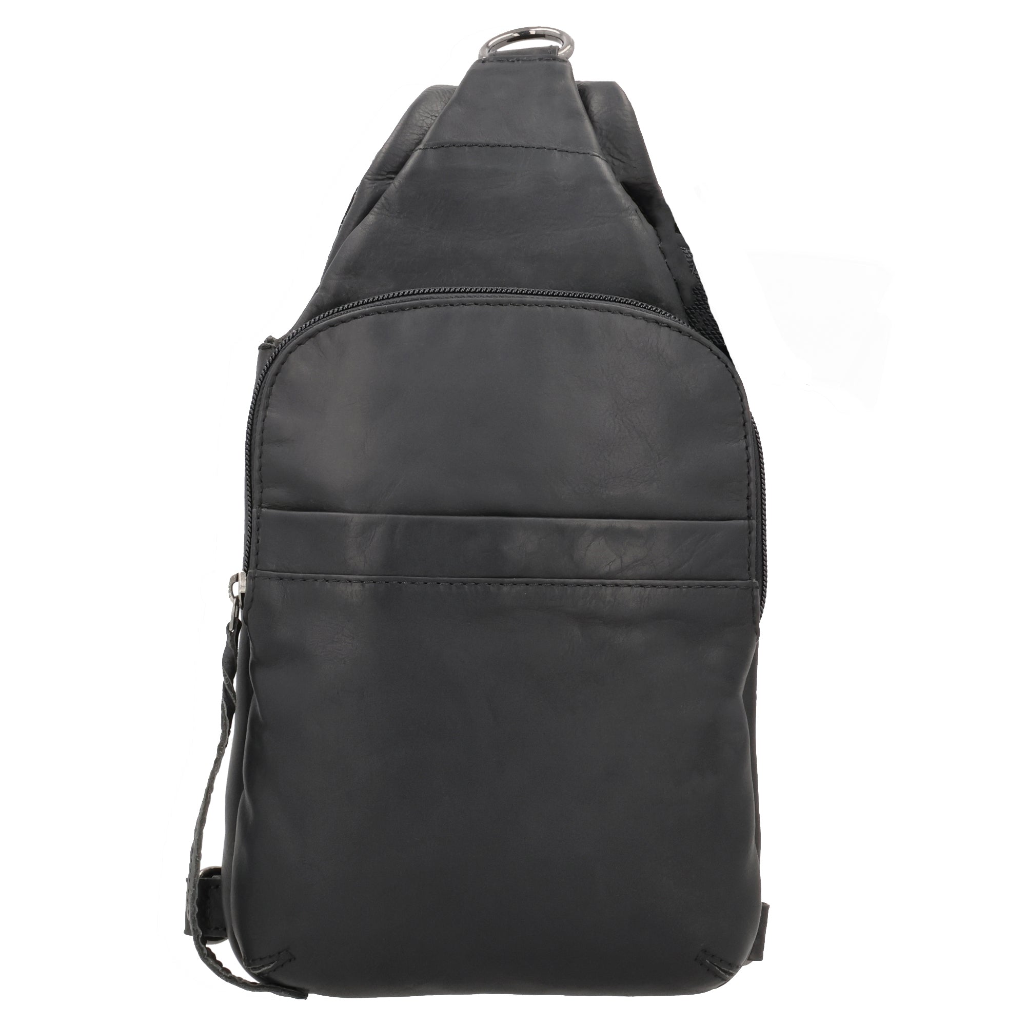 Concealed Carry Unisex Dakota Leather Sling by Lady Conceal - Magnetic Firearm Bag - Fast Draw CCW bag - Universal Holster Pistol Sling - Unisex Gun Leather Backpack