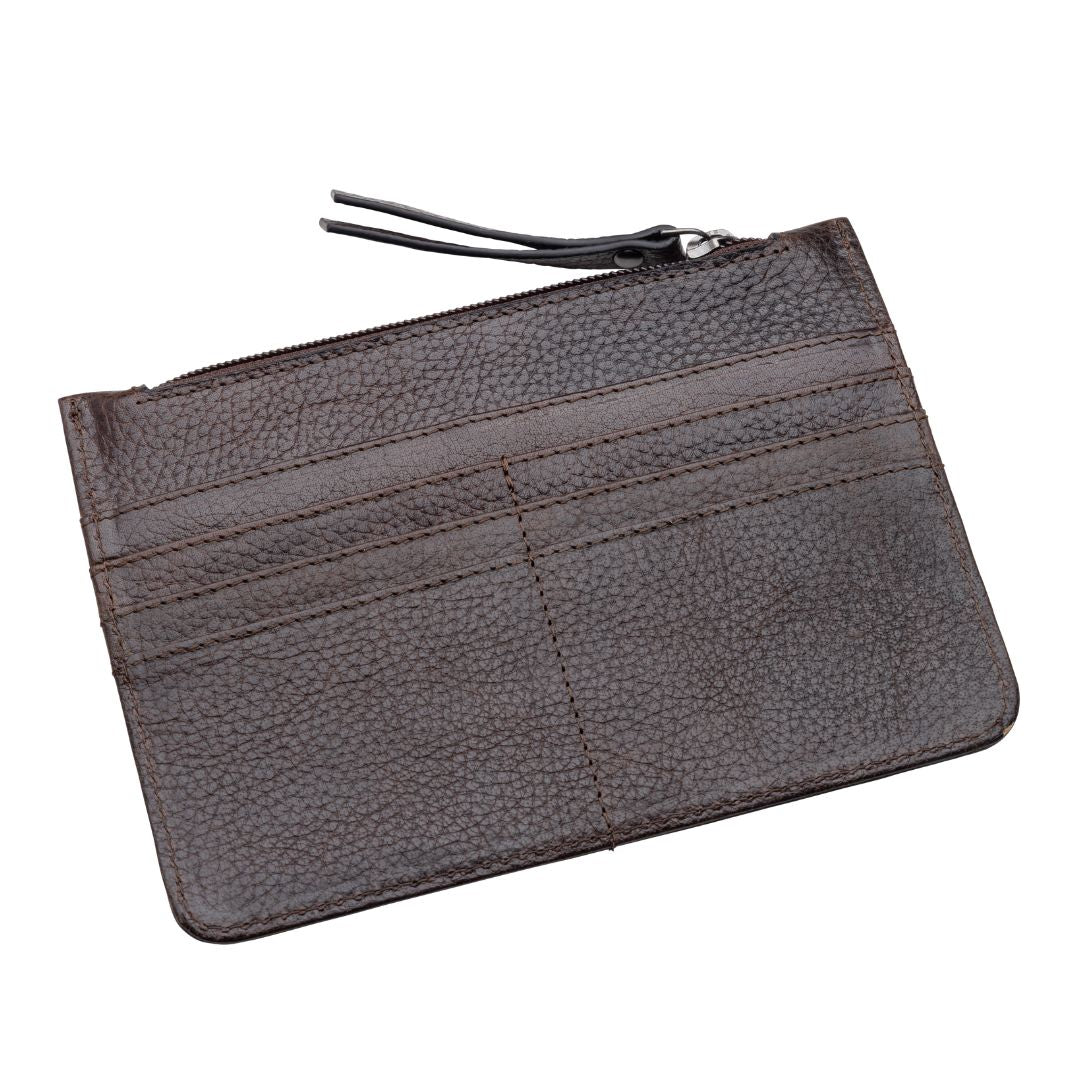 Katie Slim Wallet Mahogany
