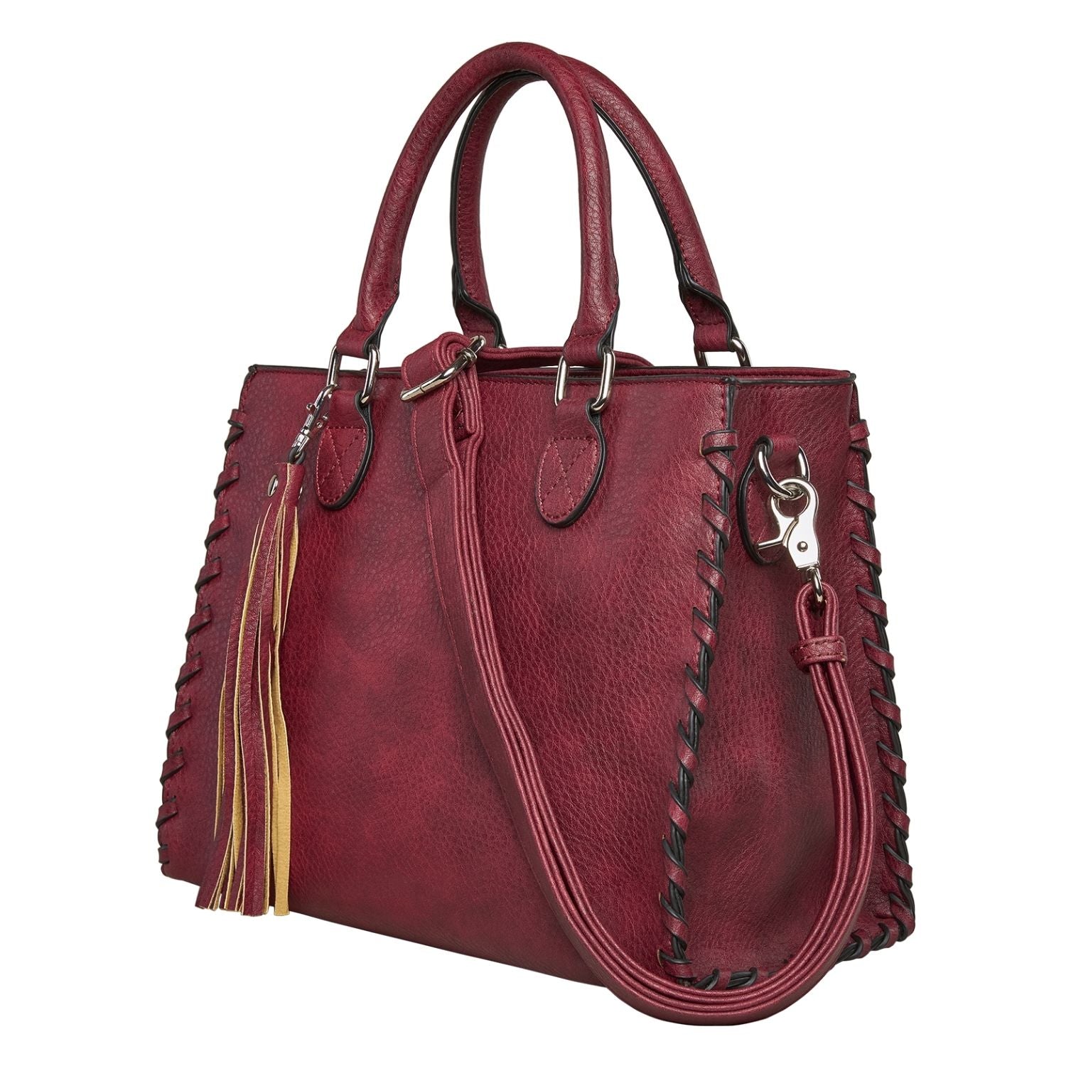 Concealed Carry Ann Satchel by Lady Conceal - Designer Luxury Conceal Carry Handbag - YKK Locking Zippers and Universal Handbag Gun and Pistol Bag - crossbody Handbag for concealed gun carry - concealed carry Handbag Ann Satchel gun Handbag - concealed carry gun Handbag