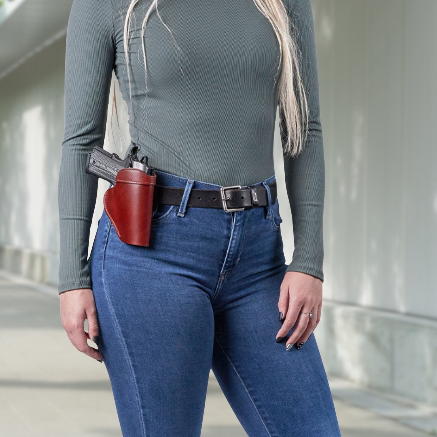 Unisex Inside Waistband Left-Handed Leather Holster by DS Conceal - Leather Holster by DS Conceal - Lady Conceal - leather air gun case - leather gun case - leather gun cases pistol - vintage leather gun case - Leather gun case Lumbar Gun - Genuine Leather Gun Cases - antique leather gun case soft