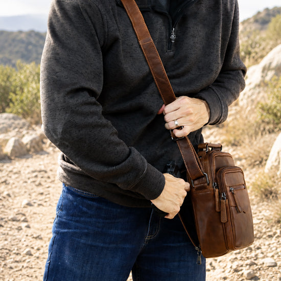 Concealed Carry Logan Unisex Crossbody Bag - Men Gun Bag with Clip Storage - Conceal Carry Logan Unisex Bag - CCW Universal Logan Unisex Bag - Concealed Carry Purse - most popular crossbody bag - crossbody handgun bag - crossbody bags for everyday use - Lady Conceal - Unique Hide Purse - Locking YKK Purse - Fanny Pack for Gun and Pistol - Easy CCW - Fast Draw Bag - Secure Gun