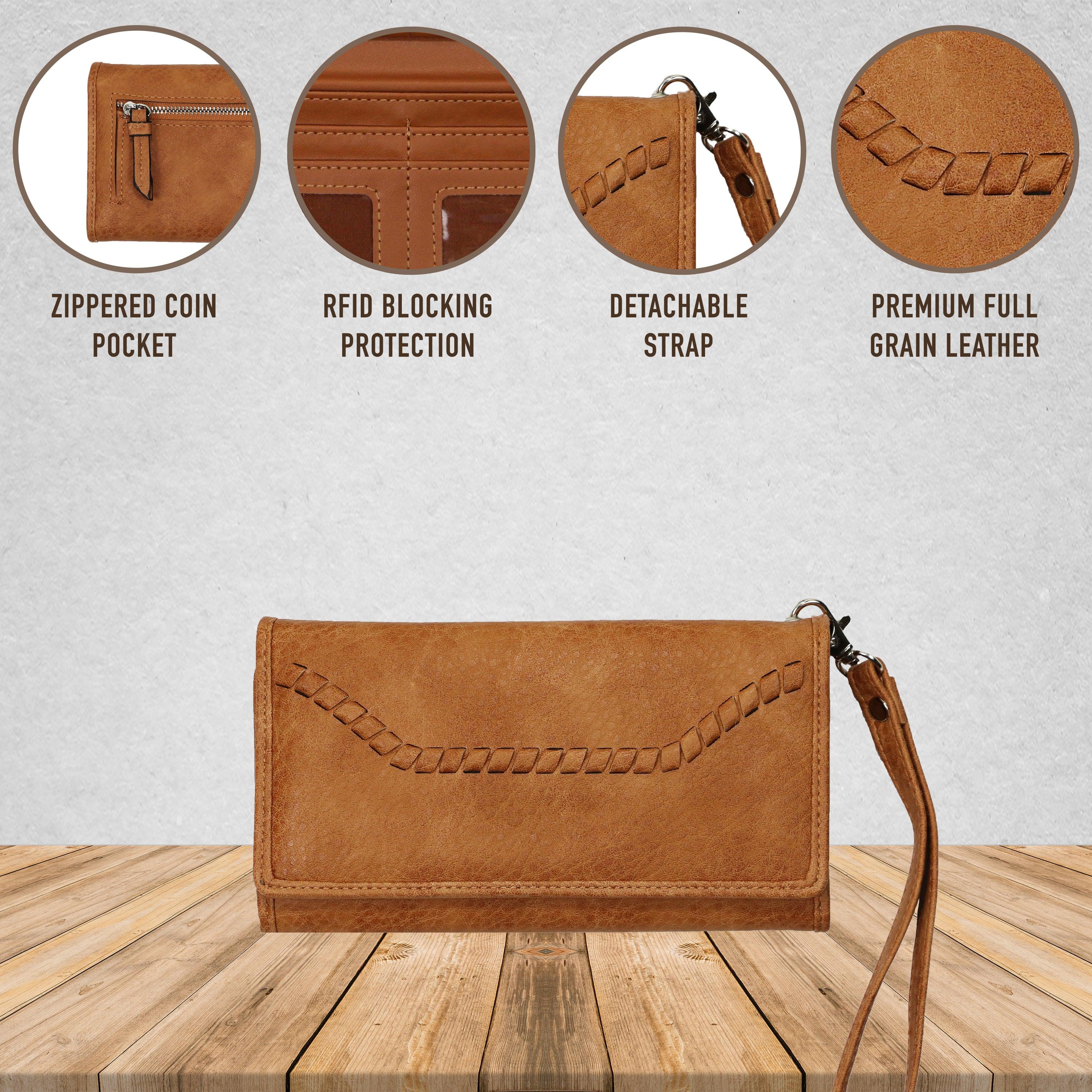 Morgan Clutch Wallet - Lady Conceal - Wallets - leather clutch wallet - brown leather clutch wallet - leather clutch wallet purse bag - classic leather clutch wallet - gray leather clutch wallet small wallets for women - mini wallet - ladies wallet purse - women wallet sale - best small wallets for women