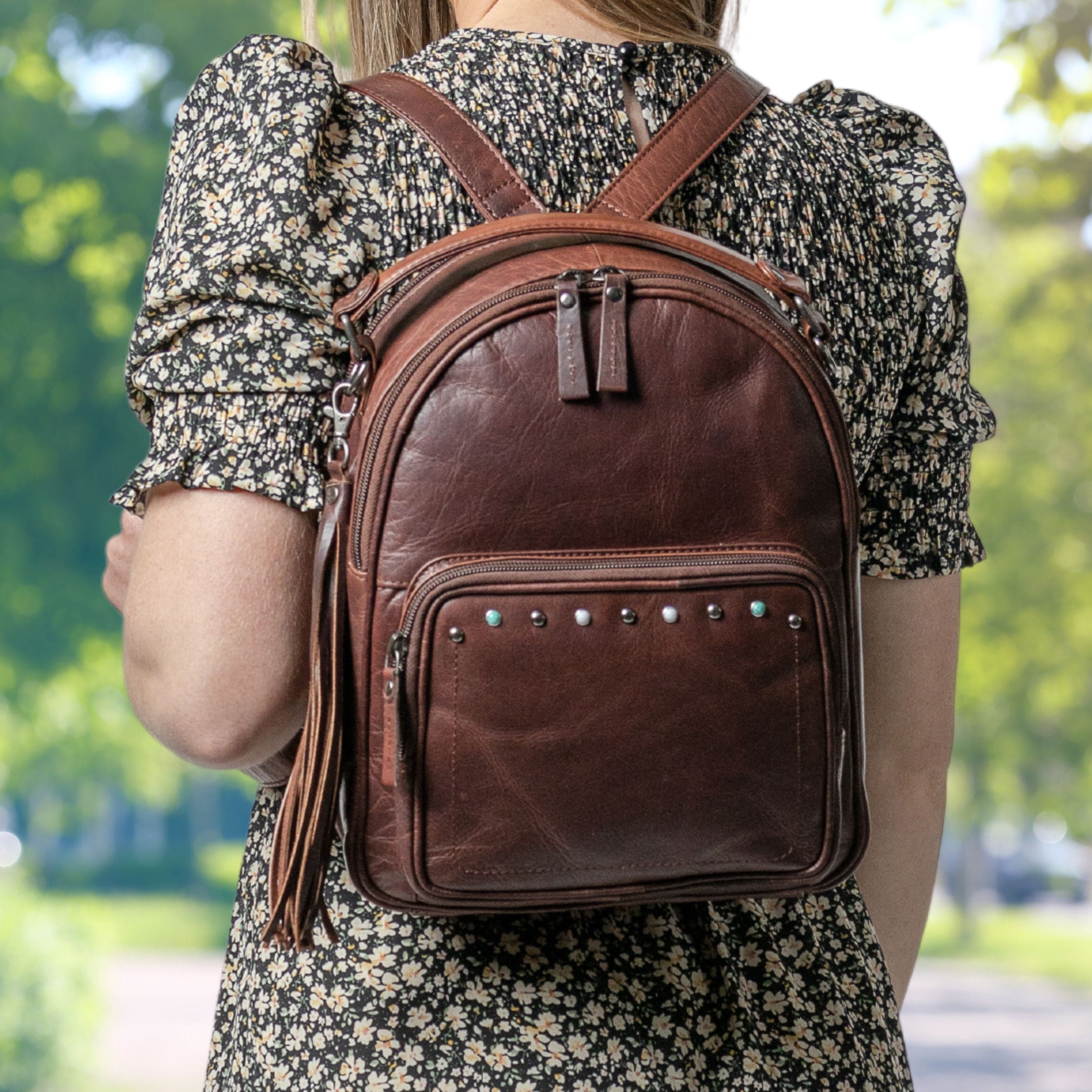 Concealed Carry Sawyer Leather Backpack - Locking YKK Holster Purse - Women Bag for Gun - Gun Owner Outdoor Bag - Outdoors Gun Bag - Women's Conceal Carry Purse for Firearm - Women Gun Users - gun carrier backpack - best gun carrying backpack- best gun carry backpack - Pistol and Firearm Bag - Western Hide Backpack - Boho Stylish Backpack for Women - Universal Holster Bag - Marley Unisex Backpack - Women's Concealed Carry Bagpack - premium leather backpack