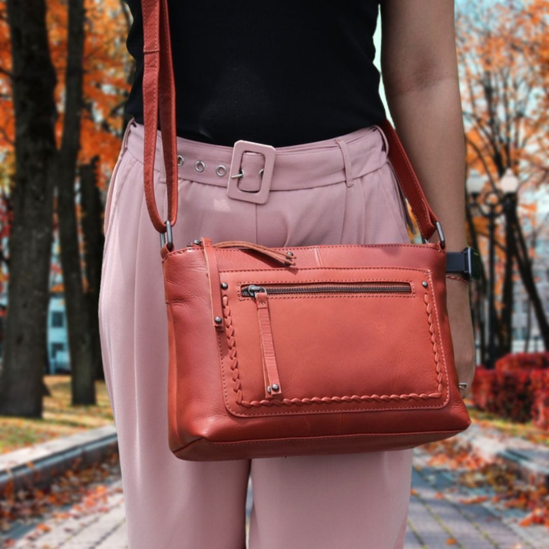Concealed Carry Tatum Crossbody with Locking Zippers - Universal Holster Purse - Tactical womans purse for pistol - Concealed Carry Purse - most popular crossbody bag - crossbody handgun bag - crossbody bags for everyday use - Lady Conceal - Unique Hide Purse - Locking YKK Purse - Fanny Pack for Gun and Pistol - Easy CCW - Fast Draw Bag - Secure Gun Bag