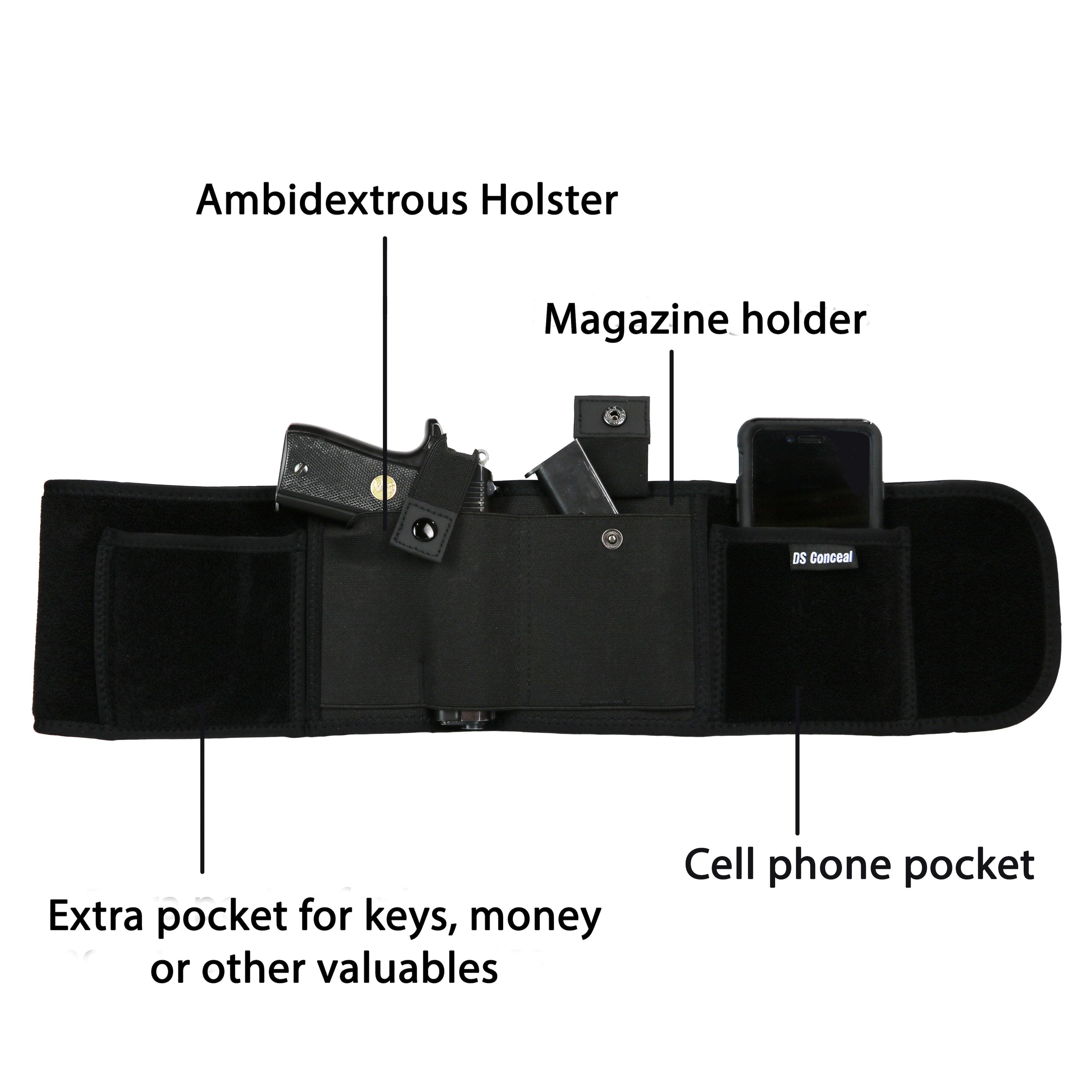 Unisex Neoprene Belly Band for Concealed Carry - Lady Conceal - Holsters - Leather Belly Band pistol bag - Tactical womans purse for pistol - Concealed Belly Band - most popular crossbody bag - crossbody handgun bag - crossbody bags for everyday use - Lady Conceal - Unique Hide Purse - Locking YKK Purse - Fanny Pack for Gun and Pistol - Easy CCW - Fast Draw Bag - Secure Gun Bag