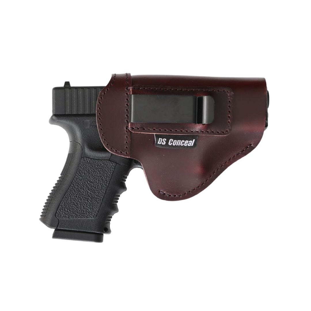 Unisex Inside Waistband Right-Handed Leather Holster by DS Conceal - Men and Women Holster for Pistol and Gun - Lady Conceal - leather air gun case - leather gun case - leather gun cases pistol - vintage leather gun case - Leather gun case Lumbar Gun - Genuine Leather Gun Cases - antique leather gun case soft