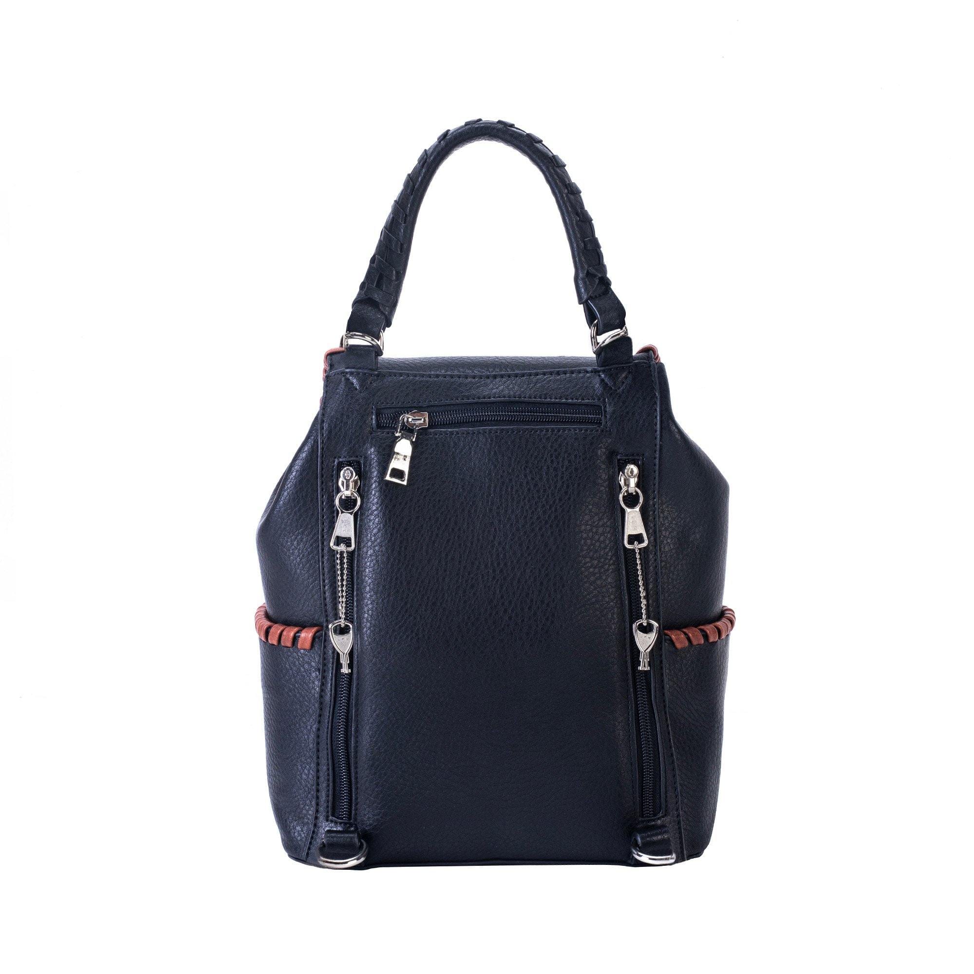 Concealed Carry Madelyn Backpack - Lady Conceal Bags - Lady Conceal - Backpack with Universal Holster - Locking YKK - Backpack for Conceal Carry - best gun carry backpack - Pistol and Firearm Bag - Western Hide Backpack - Boho Stylish Backpack for Women - Universal Holster Bag - Women's Concealed Carry Bagpack - premium leather backpack
