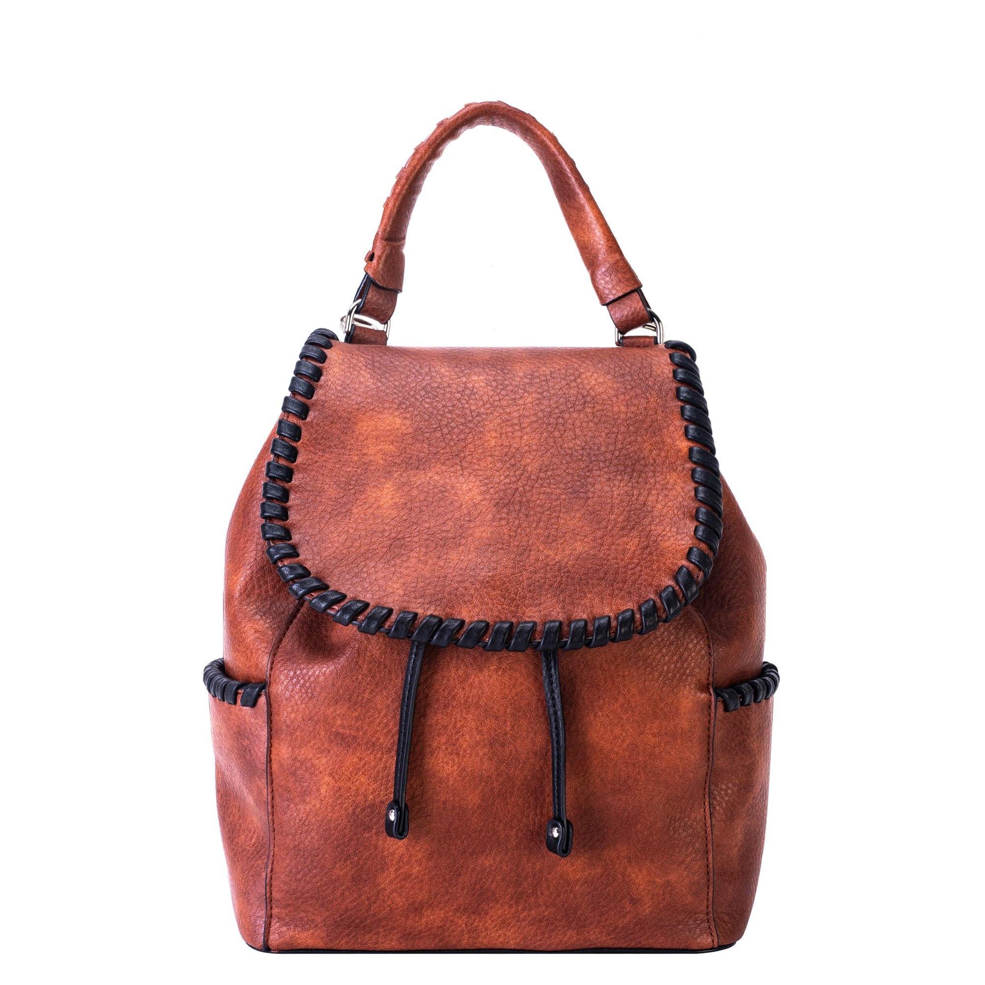 Concealed Carry Madelyn Backpack - Lady Conceal Bags - Lady Conceal - Backpack with Universal Holster - Locking YKK - Backpack for Conceal Carry - best gun carry backpack - Pistol and Firearm Bag - Western Hide Backpack - Boho Stylish Backpack for Women - Universal Holster Bag - Women's Concealed Carry Bagpack - premium leather backpack