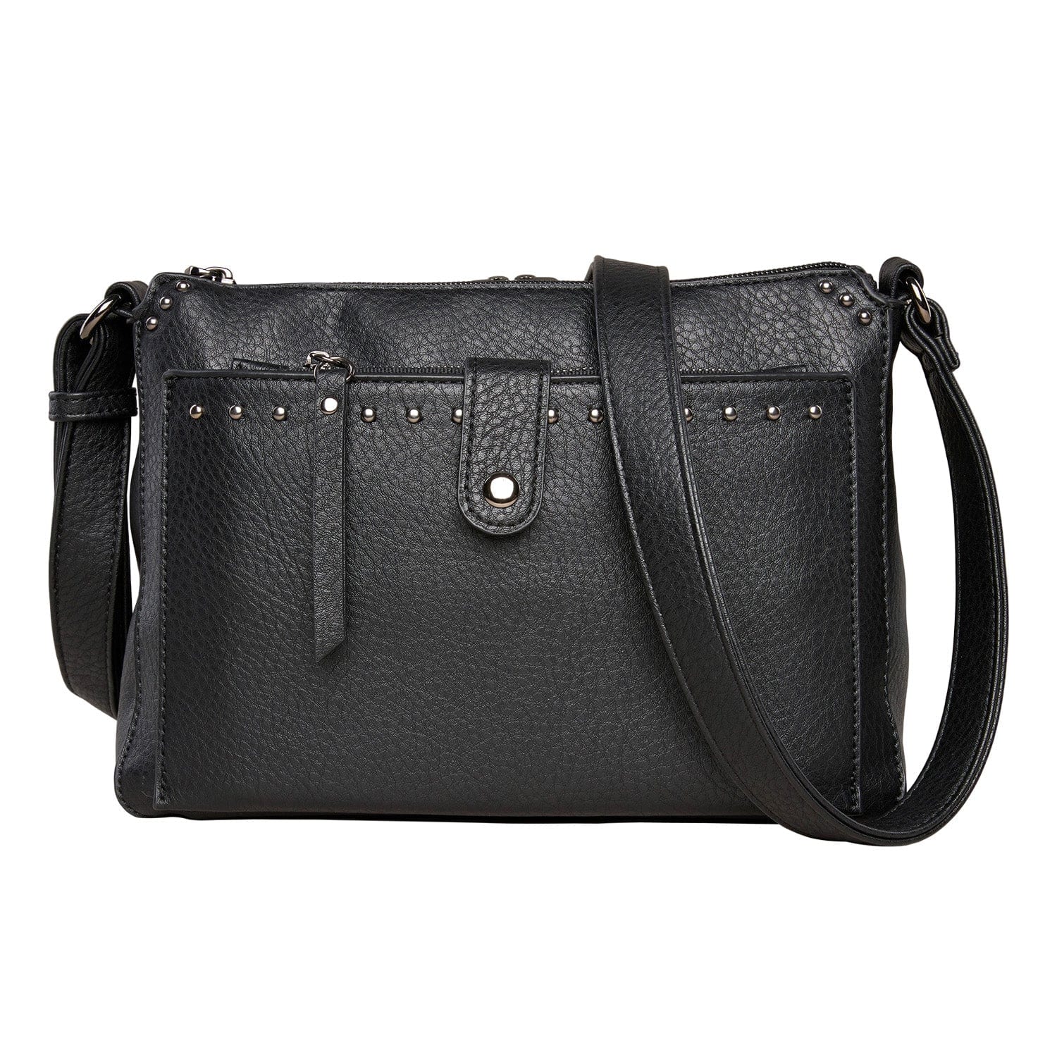 Concealed Carry Kinsley Crossbody Wallet- YKK Locking Zippered Bag - Easy Conceal Carry - CCW Purse for Women - concealed carry Handbag for woman - Crossbody with RFID Slim Wallet - CCW Bag for Pistol - Fast and Easy Draw Bag