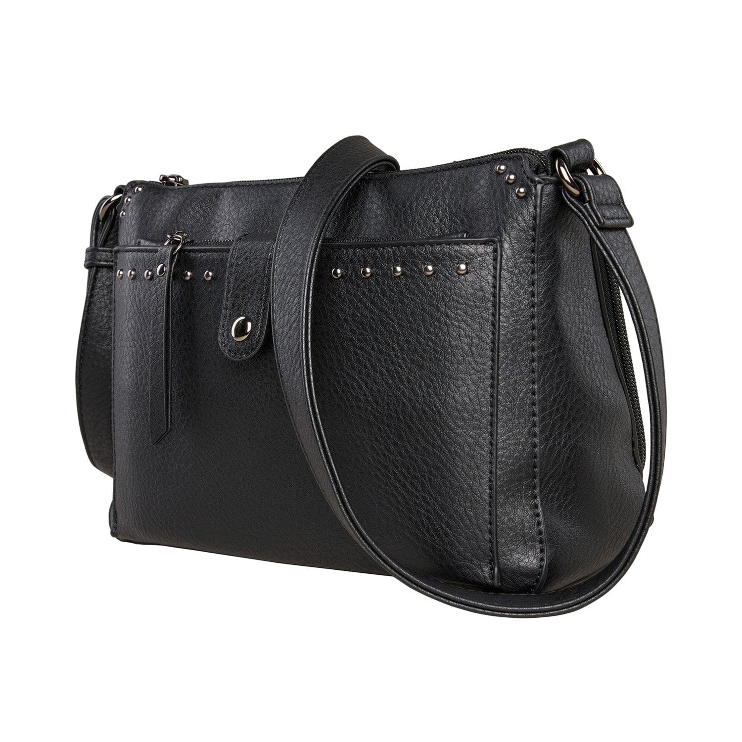 Concealed Carry Kinsley Crossbody Wallet- YKK Locking Zippered Bag - Easy Conceal Carry - CCW Purse for Women - concealed carry Handbag for woman - Crossbody with RFID Slim Wallet - CCW Bag for Pistol - Fast and Easy Draw Bag