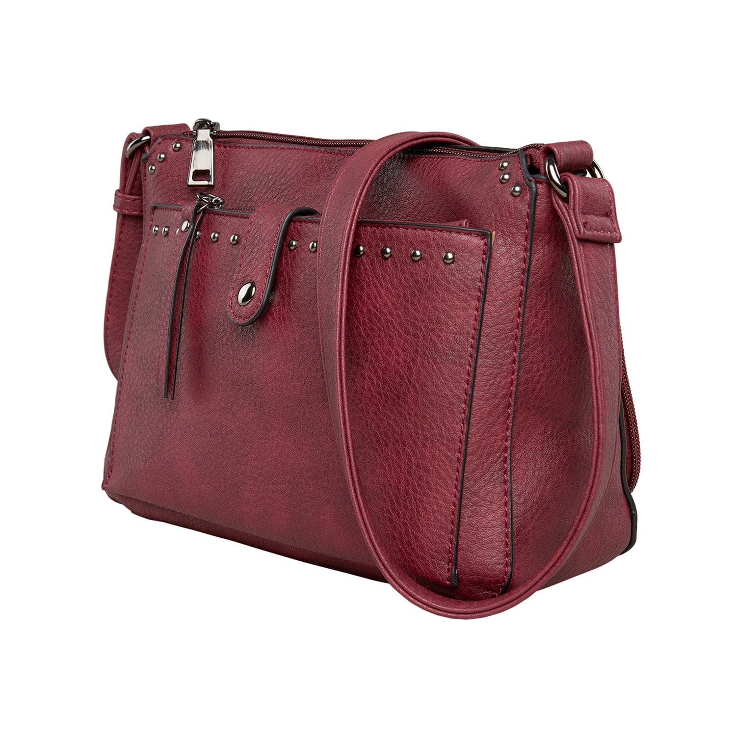 Concealed Carry Kinsley Crossbody Wallet- YKK Locking Zippered Bag - Easy Conceal Carry - CCW Purse for Women - concealed carry Handbag for woman - Crossbody with RFID Slim Wallet - CCW Bag for Pistol - Fast and Easy Draw Bag