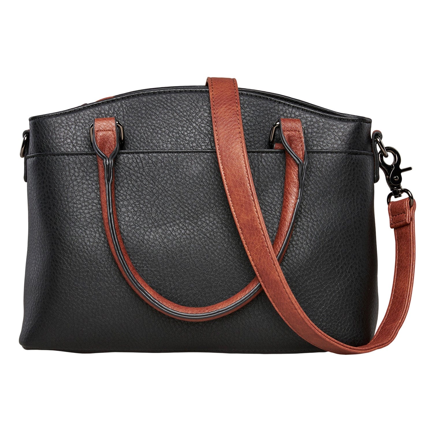 Concealed Carry Carly Satchel by Lady Conceal - YKK Locking Zippers - designer concealed carry purse - Glock 19 purse - conceal and cary purse for women - Locking Conceal and Carry Purse with Universal Holster for Handguns - Unique Hidden Gun and Pistol Bag