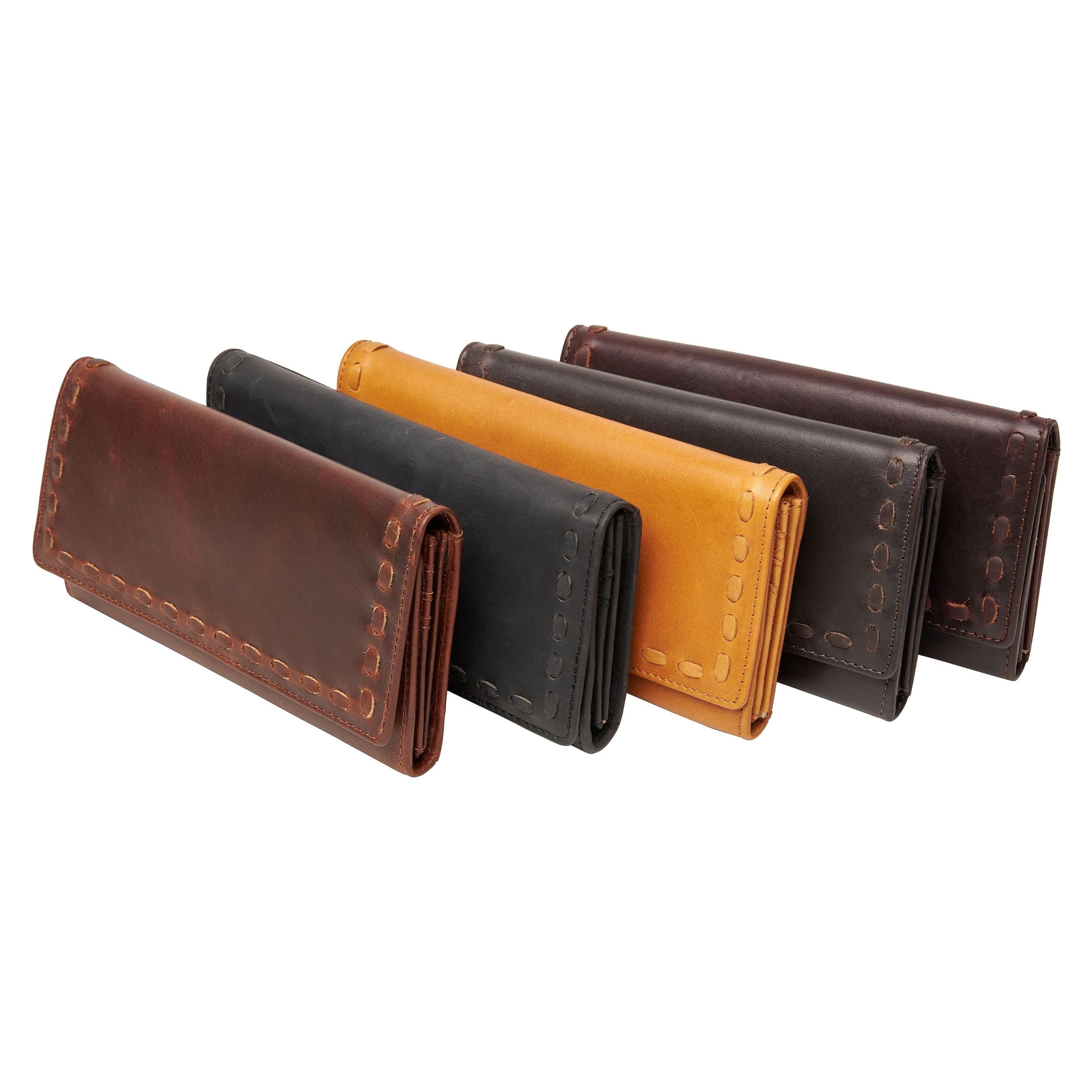 Hope RFID Leather Laced Wallet - Matching Wallet for Conceal Carry Purse - brown leather clutch wallet - leather clutch wallet purse bag - classic leather clutch wallet - gray leather clutch wallet small wallets for women - mini wallet - ladies wallet purse - women wallet sale - best small wallets for women