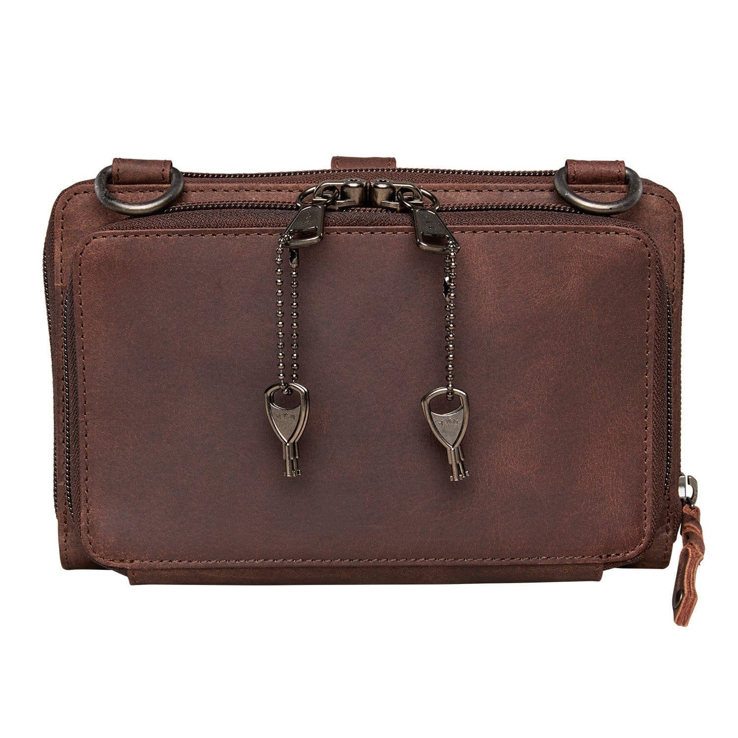 Concealed Carry Millie Leather Crossbody Organizer - YKK Locking with Universal Holster for Pistol - Lightweight Concealed Carry - CCW Pistol Bag - Women Conceal Carry - crossbody handgun bag - crossbody bags for everyday use - Lady Conceal - Unique Hide Purse - Locking YKK Purse - Fanny Pack for Gun and Pistol - Easy CCW - Fast Draw Bag - Secure Gun Bag