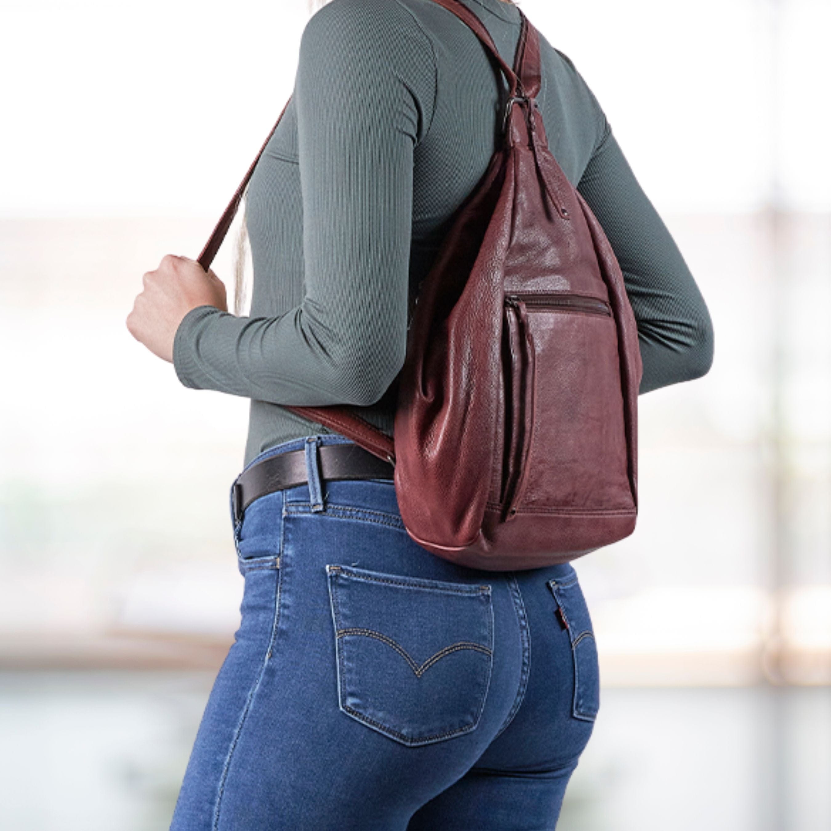 Concealed Carry Marley Unisex Backpack - YKK Locking Zippers and Universal Holsters for Gun - Outdoor Bag for Gun Owner - Backpack for Conceal Carry - best gun carry backpack - Pistol and Firearm Bag - Western Hide Backpack - Boho Stylish Backpack for Women - Universal Holster Bag - Marley Unisex Backpack - Women's Concealed Carry Bagpack - premium leather backpack
